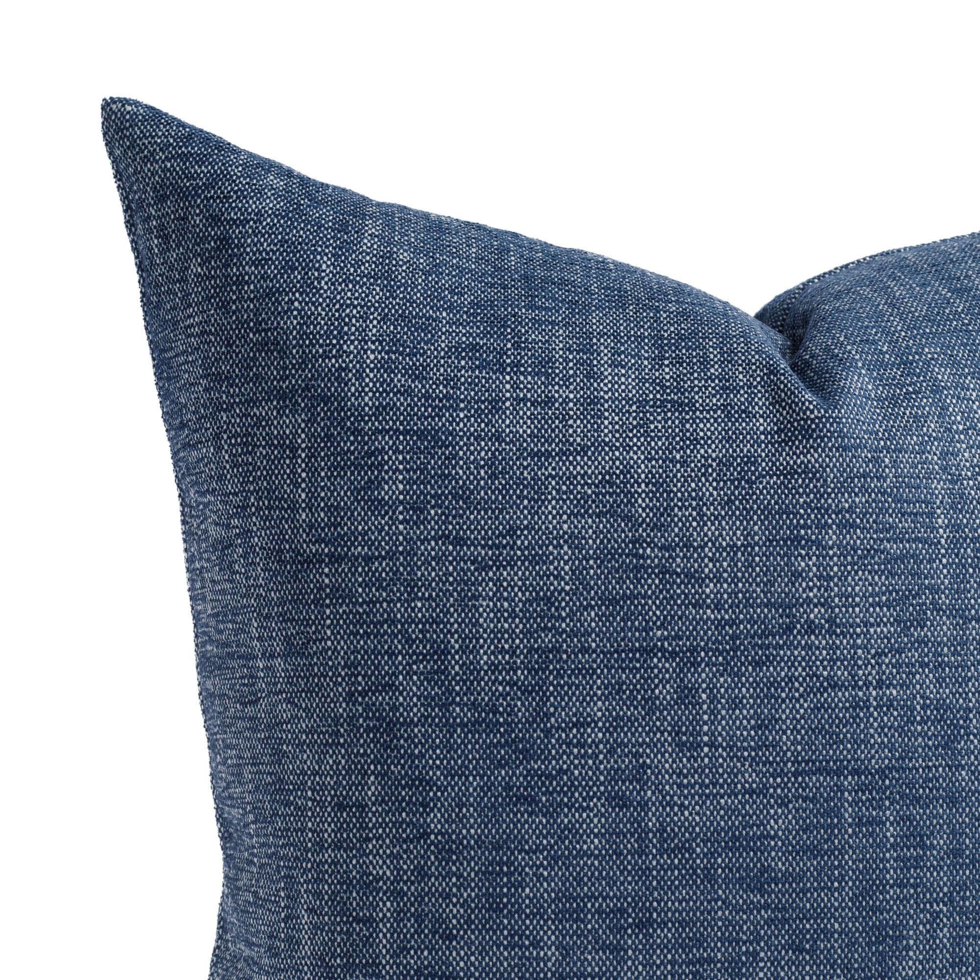 Premium Parker 22x22 Outdoor Throw Pillow - Waterproof & UV Resistant - Indigo Blue Decorative Cushion for Patio Furniture, Poolside Lounging & Garden Decor
