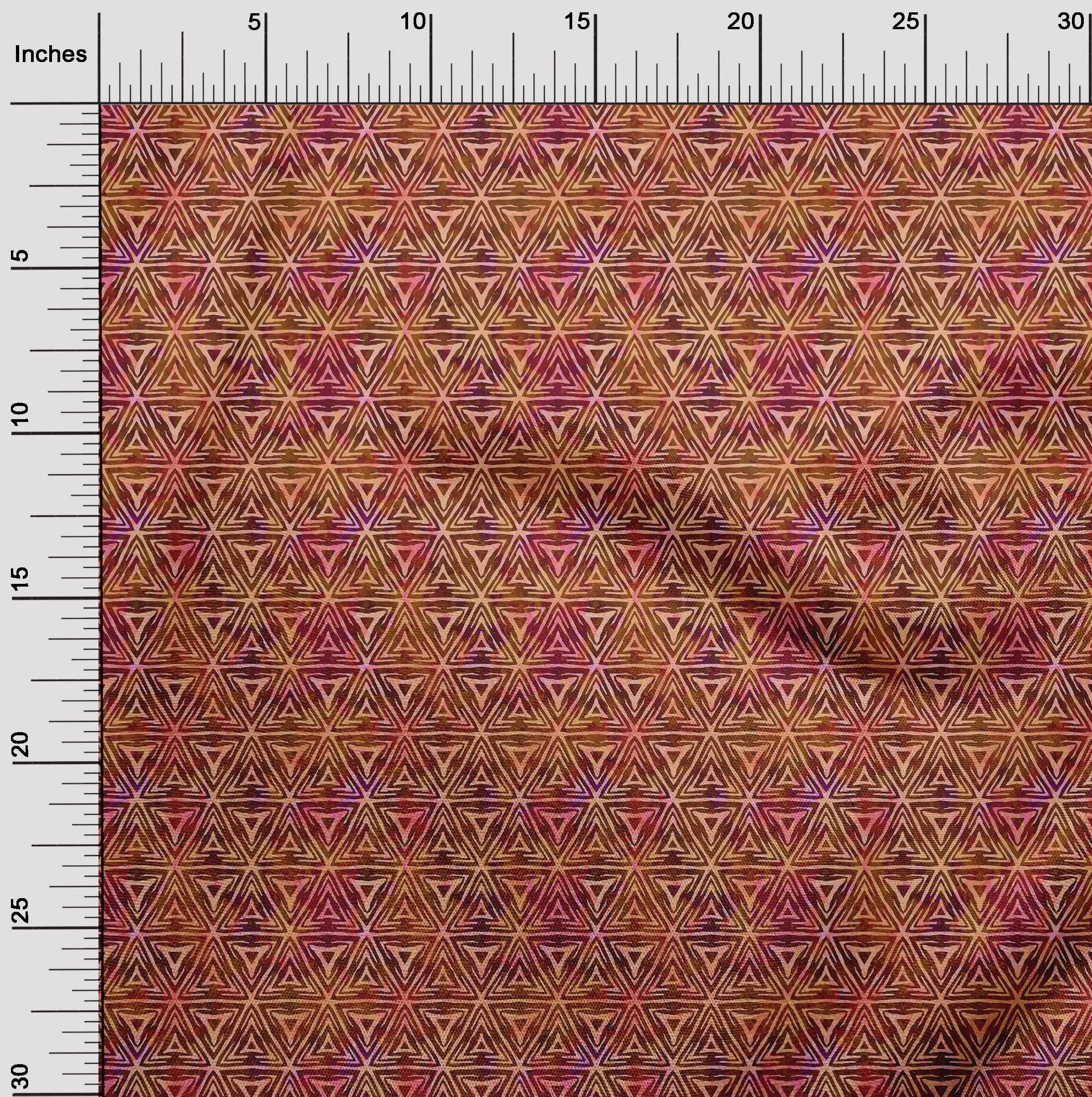 oneOone Cotton Cambric Mandys Pink Batik Fabric by The Yard - 56 Inch Wide Printed DIY Sewing Material for Clothing, Quilting & Home Decor Projects