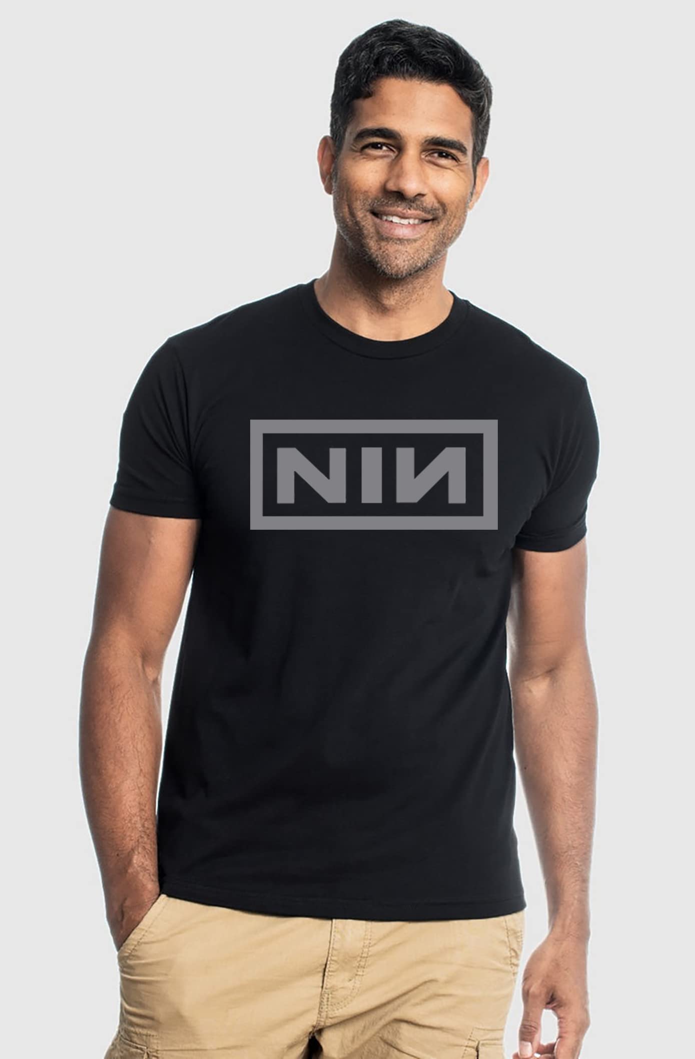 Vintage Nine Inch Nails Band T-Shirt for Men - Soft Cotton Graphic Tee with Classic Rock Letter Design | Perfect for Concerts, Music Festivals & Casual Wear