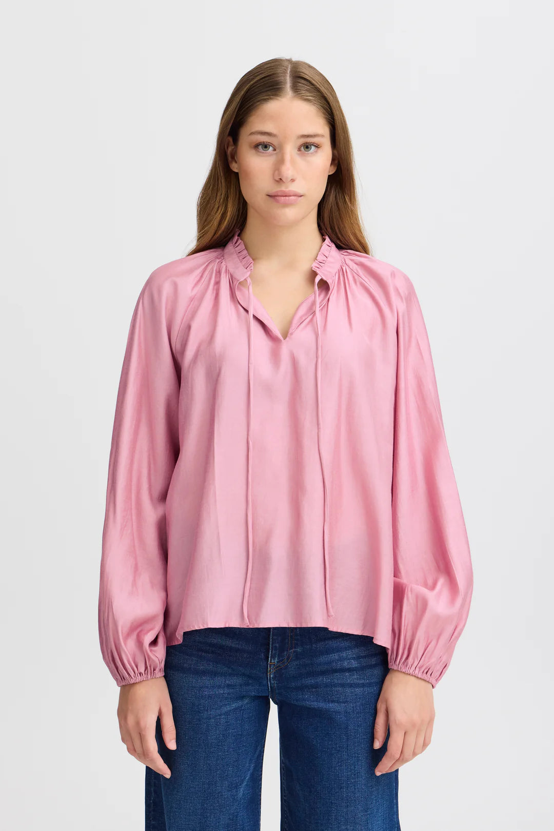 Carol Blouse (Lilac) - Women's Elegant Floral Print Blouse for Casual Wear & Office Outfits | Perfect for Spring & Summer Fashion