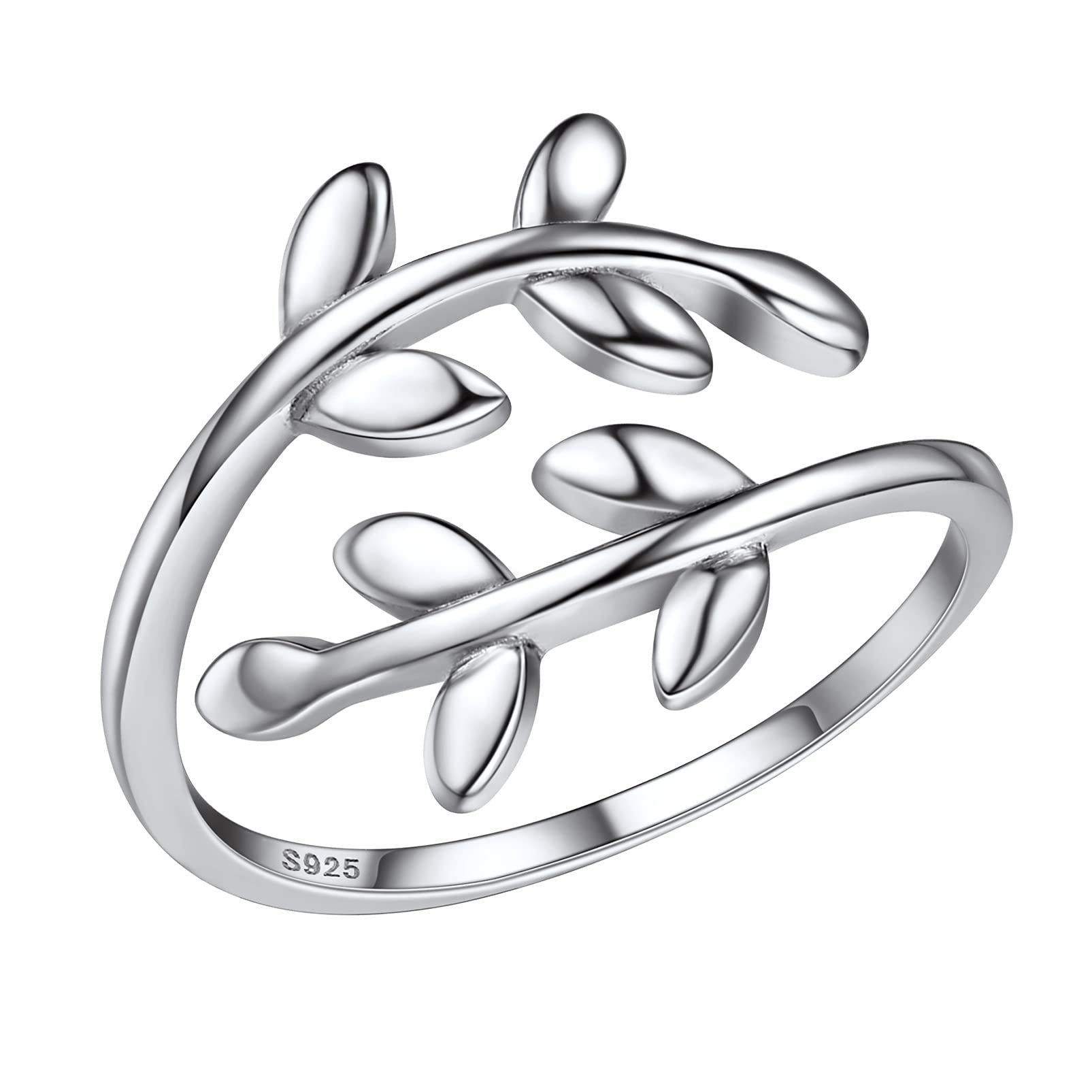 PROSILVER 925 Sterling Silver Adjustable Open Ring for Women - Solid Stackable Knuckle & Pinky Finger Ring - Gift Box Included - Perfect for Everyday Wear, Stacking & Special Occasions