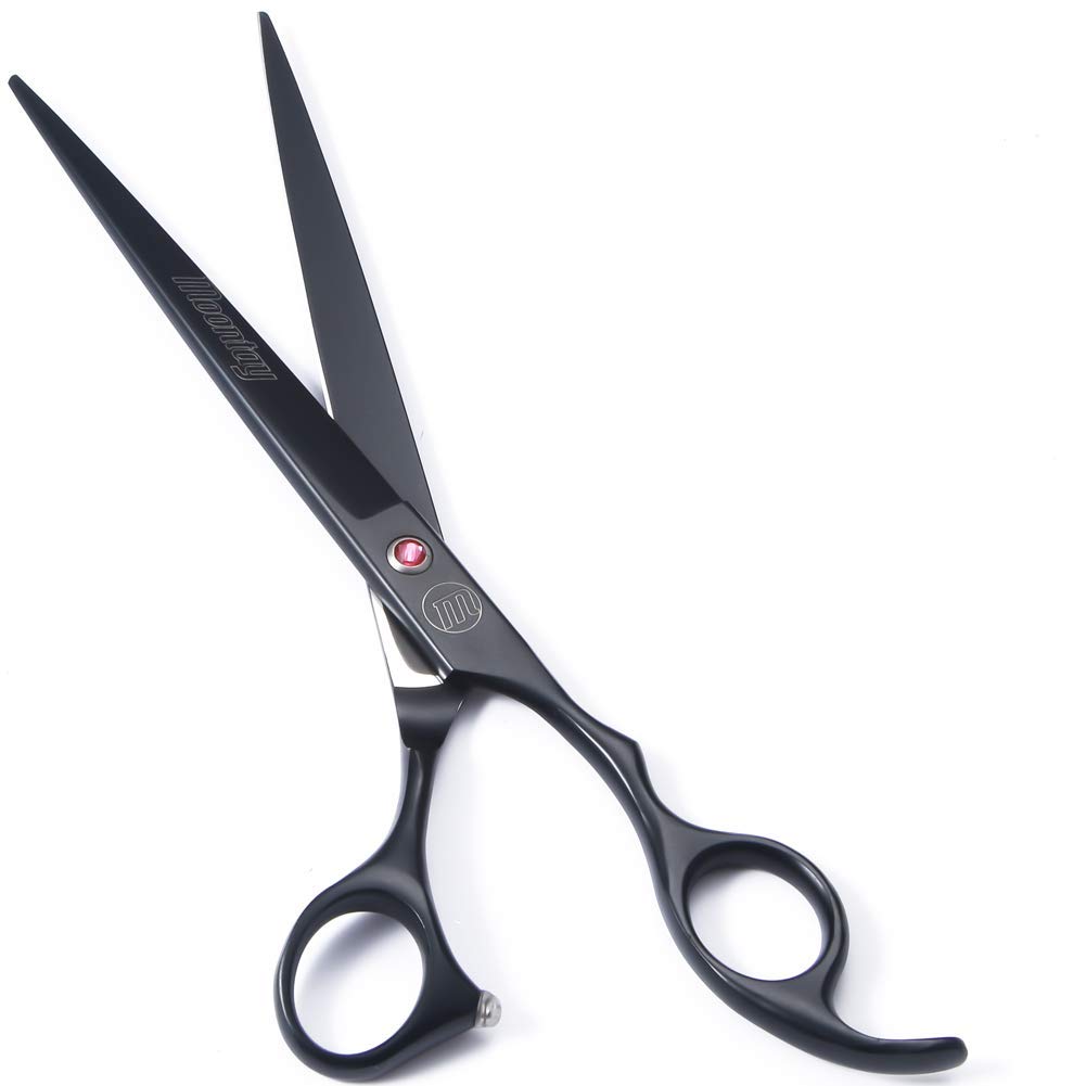 Professional 7 Inch & 8 Inch Dog Grooming Scissors Set - Curved Shears, Thinning Shears & Grooming Comb for Pet Hair Cutting | Perfect for Home Grooming, Professional Styling & Dog Show Preparation