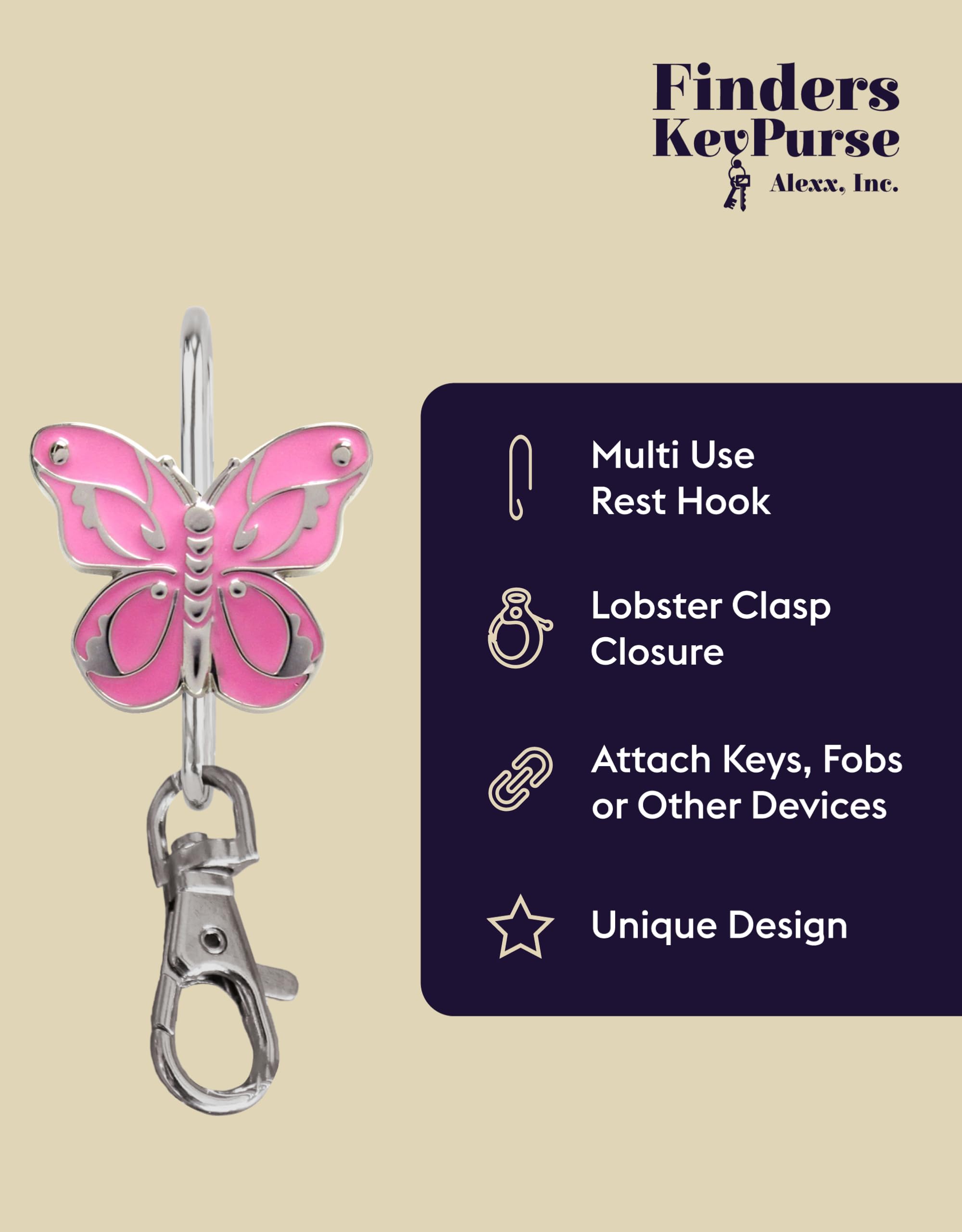 Women's Key Finder Keychain - Cute Bag Charm & Purse Organizer Accessory | Perfect Gift for Mom, Wife, Daughter | Ideal for Everyday Use, Travel & Home Organization