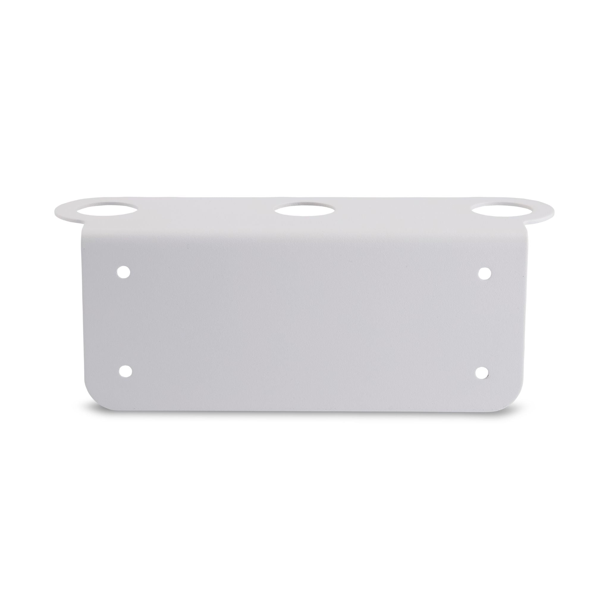 Floating Triple Soap Dispenser Holder - White | Bathroom Organizer for Liquid Soap & Lotion | Space-Saving Design for Sink, Countertop or Shower