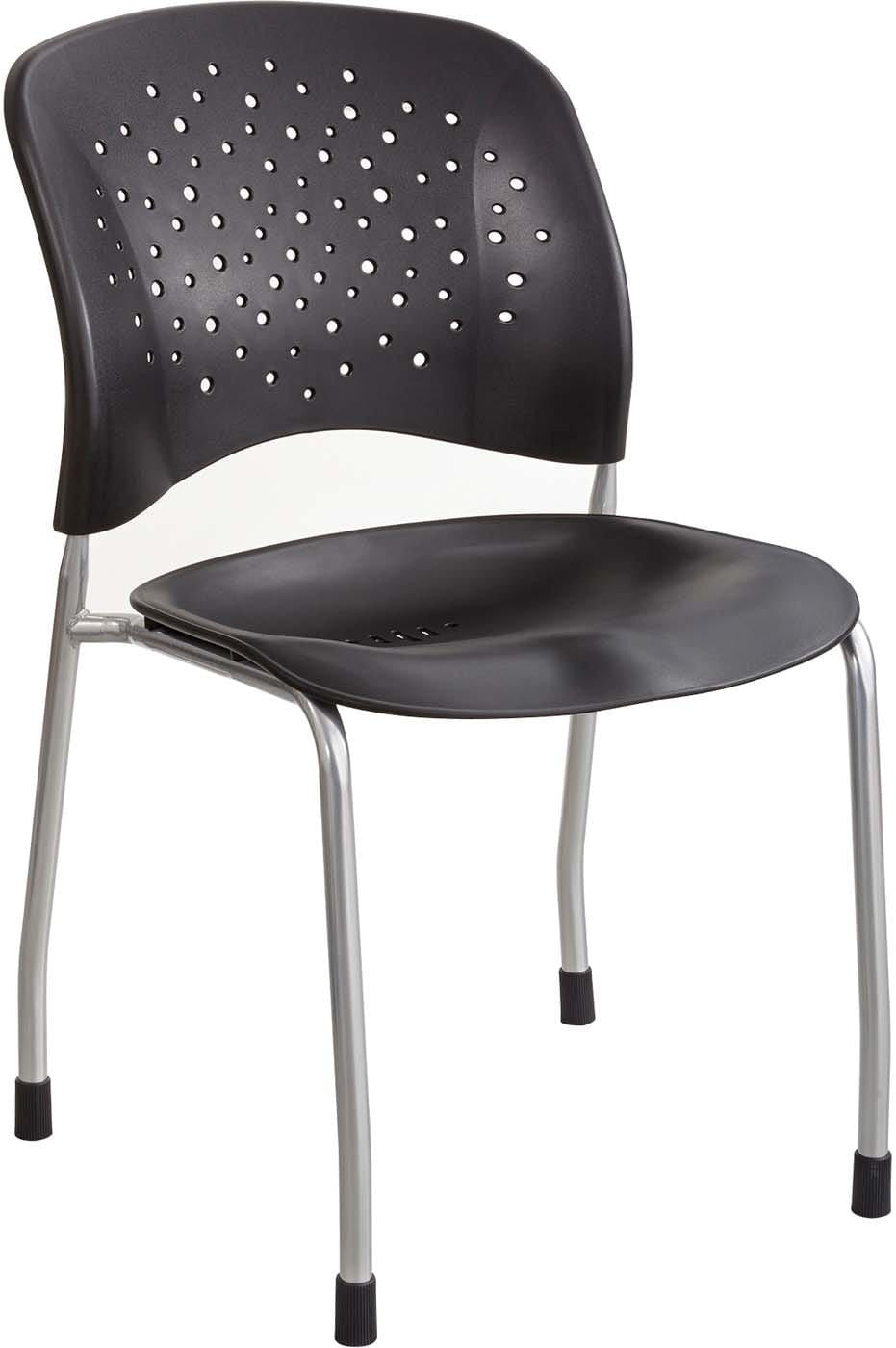 Reve™ Guest Chair with Straight Legs and Round Back [6805] - Perfect for Office, Reception, and Waiting Areas