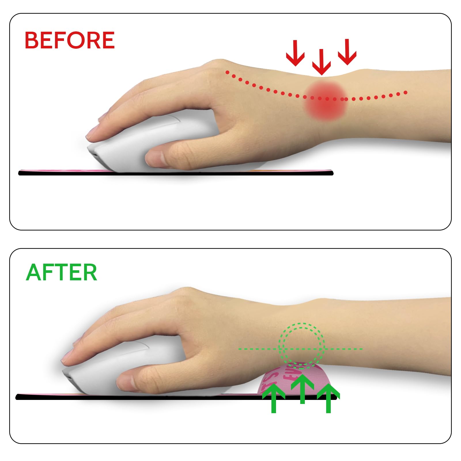 Ergonomic Mouse Pad with Wrist Rest - Funny 'Dumpster on Fire' Design for Gaming, Office & Home Use | Comfortable Support for Wireless Mouse, Laptop & Desk Accessories | Perfect for Work, Gaming & Computer Setup