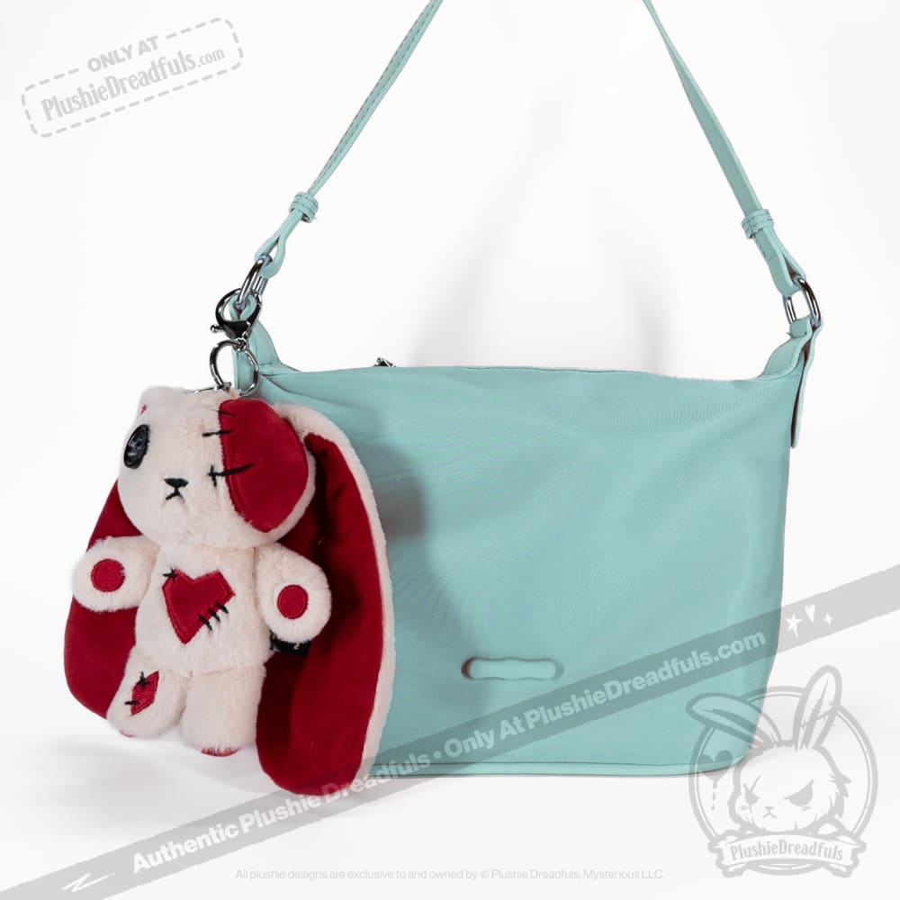 Plushie Dreadfuls Love Rabbit Plush Keychain - Cute Kawaii Stuffed Animal Accessory for Backpacks, Gifts & Home Decor