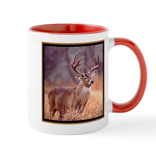 White/Red Inside - Wildlife Deer Buck Mug