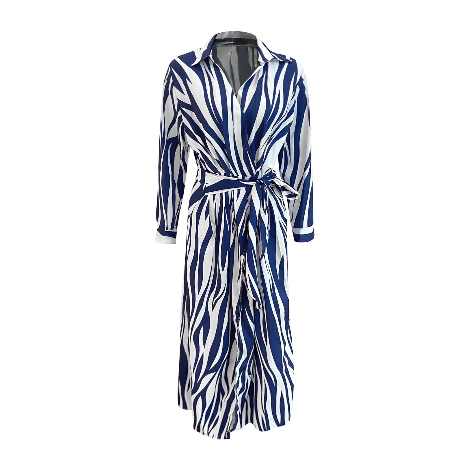 Women's Maxi Dress - Elegant One Piece Midi Dress with Lace Up Detail | Trendy Fall & Summer Outfit for Casual Wear, Beach, and Parties