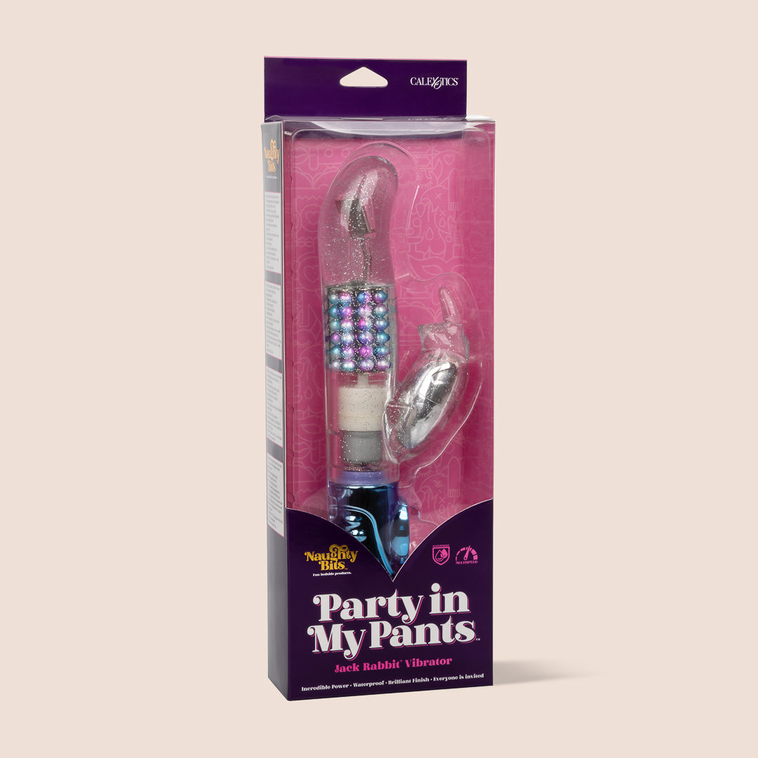 Naughty Bits™ Jack Rabbit® Vibrating Rotating Gyrating Rabbit Vibrator for Women - Best Clitoral & G-Spot Stimulation | Perfect for Solo Play, Couples Intimacy & Sensual Massage