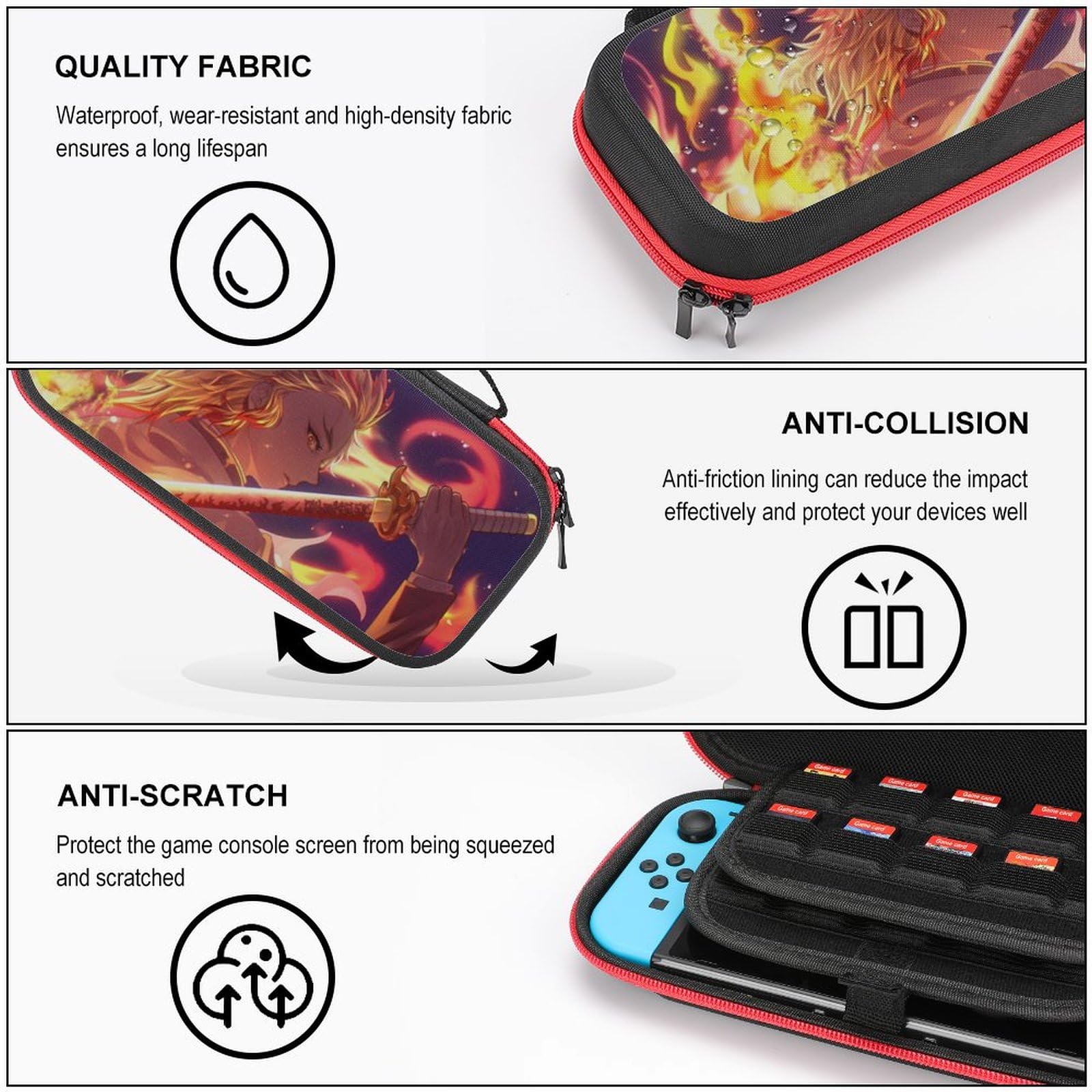 Cute Anime Nintendo Switch Case for Travel & Storage - Style21