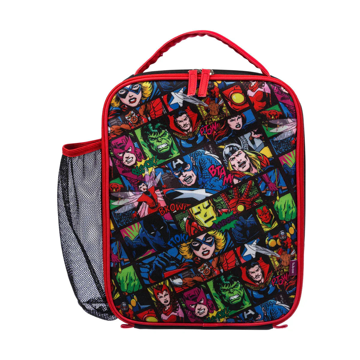 b.box Flexi Insulated Lunch Bag - Marvel Avengers Design | Leak-Proof Kids Lunch Box for School, Work & Picnics | BPA-Free Thermal Food Container for Hot & Cold Meals
