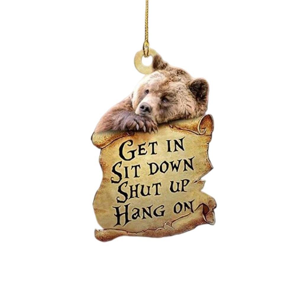 Funny Cute Animal Car Hanging Ornaments - Rearview Mirror Pendants & Auto Styling Accessories for Car & Home Decor | Perfect for Gifts, Road Trips & Personalizing Your Vehicle