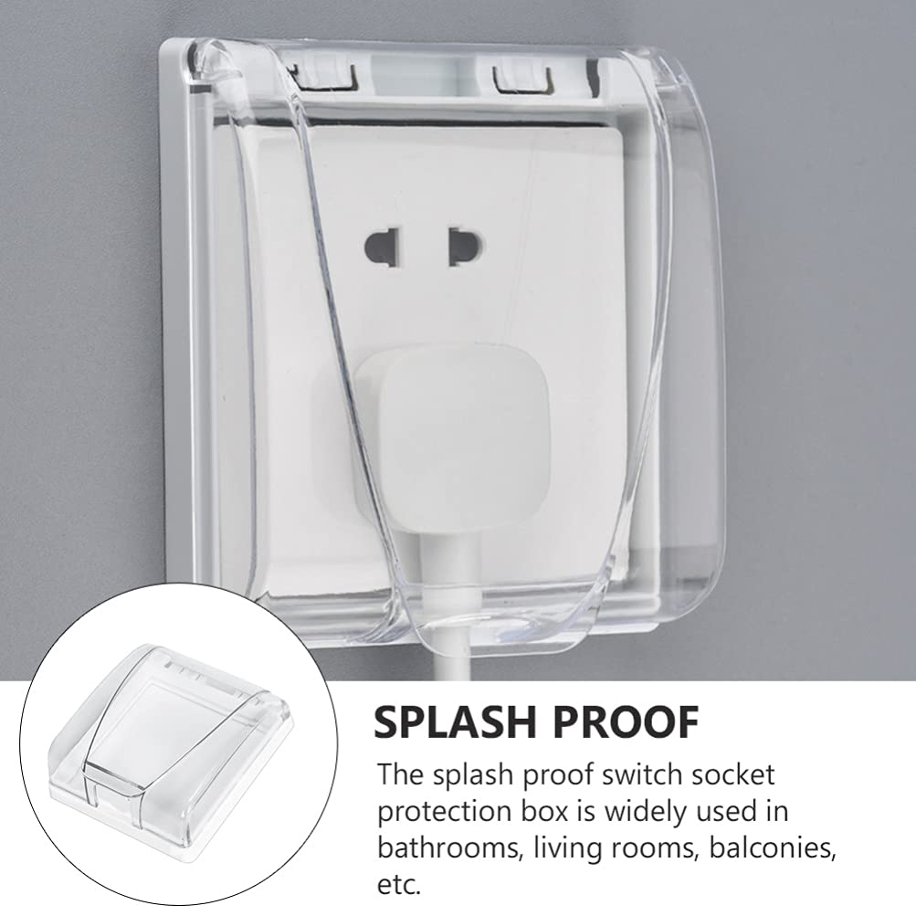 4-Pack 86 Switch Cover & Socket Protector - Durable Wall Outlet Covers for Child Safety, Home & Office Electrical Protection - Ideal for Baby Proofing and Preventing Dust & Debris