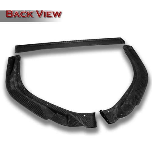 3Pcs Real Carbon Fiber Front Bumper Lip Spoiler & Side Skirts Kit for 2019-2023 Lexus ES300h/ES350 - Aerodynamic Body Enhancement & Protection (Perfect for Street Racing & Car Shows)