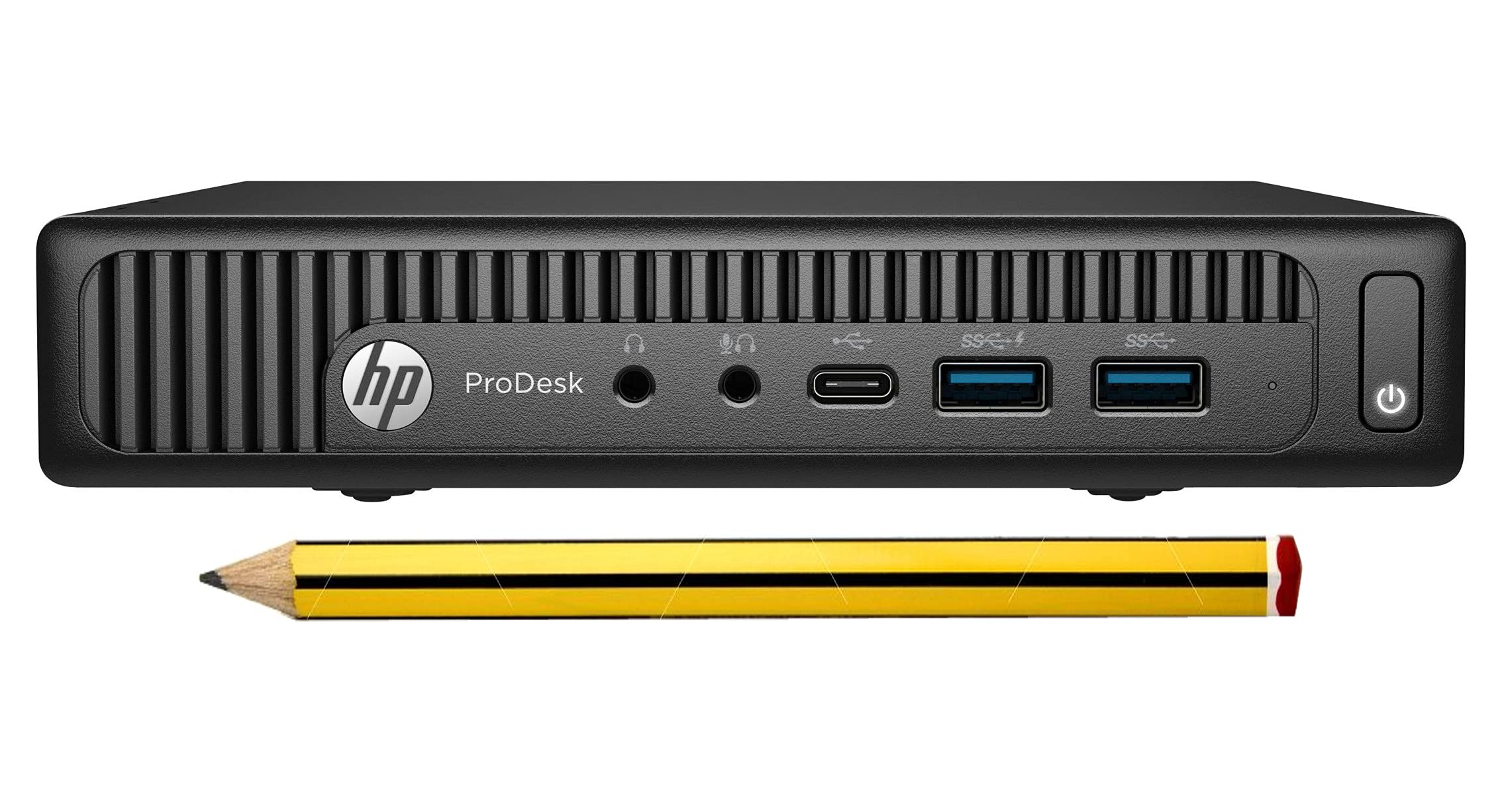 HP 600 G2 Micro Computer Mini Tower Tiny PC - Intel Quad Core i3-6100T, 16GB RAM, 128GB SSD, WiFi, VGA, USB 3.0 - Windows 10 Pro (Renewed) - Perfect for Home Office, Business, and Light Gaming