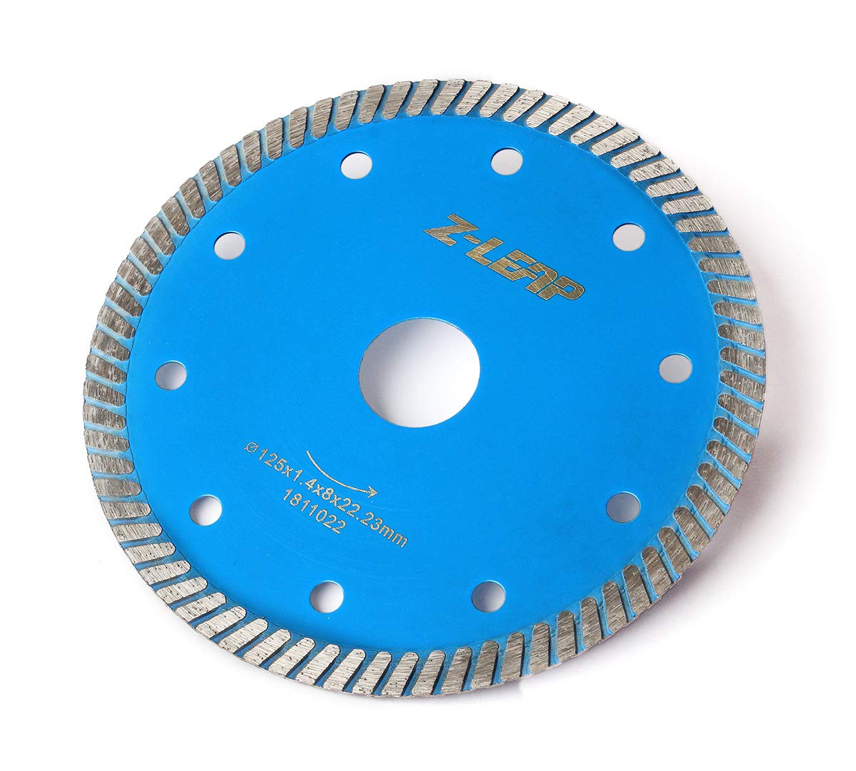 5-Inch Thin Rim Turbo Diamond Saw Blade for Cutting Granite, Marble, Concrete & Porcelain Tiles - Perfect for DIY Home Renovation, Stone Fabrication & Tile Installation Projects