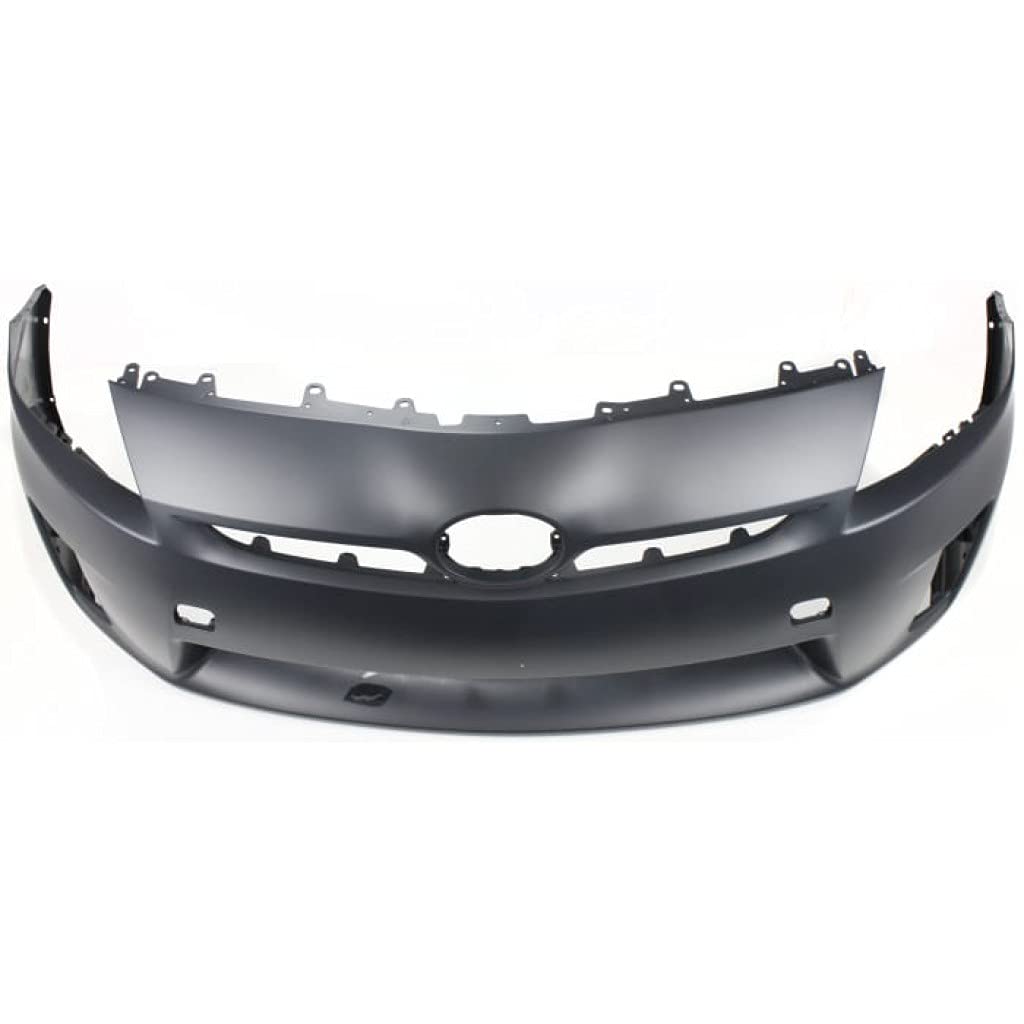 CAPA Certified Toyota Prius Front Bumper Cover 2010-2011 Model | Primed Replacement with Headlights | Part# TO1000359 & 5211947917 | Perfect for Collision Repair & Auto Restoration Projects