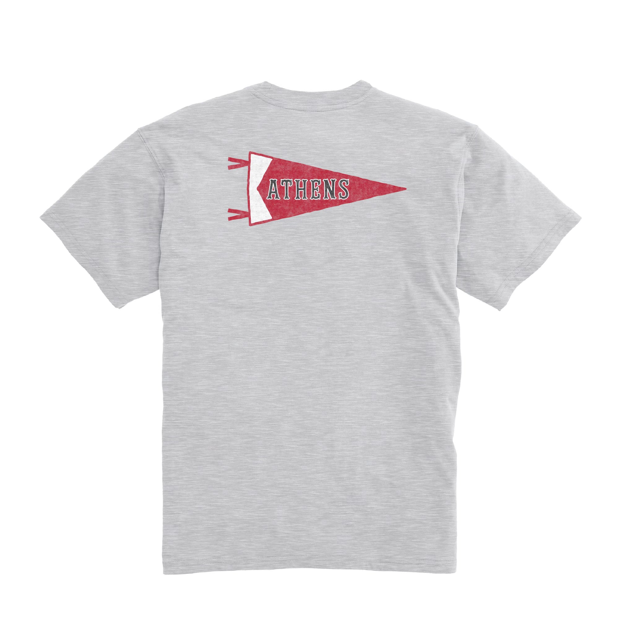 Athens Pennant Short Sleeve T-Shirt - Vintage Style Graphic Tee for Men & Women | Perfect for Casual Wear, Travel & Summer Outfits