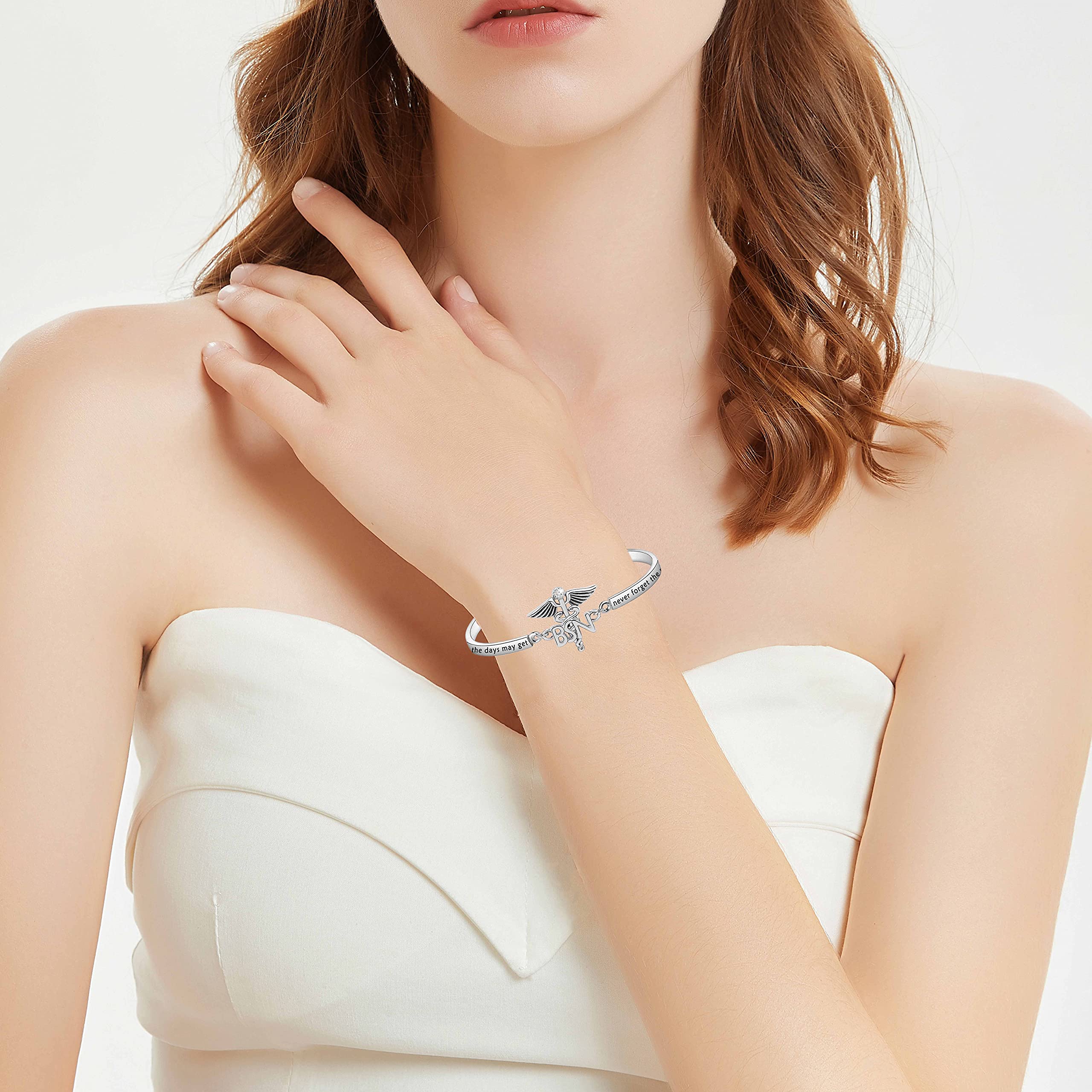 BNQL BSN Graduation Bracelet - Inspirational Nursing Jewelry Gift for Nurses, BSN Graduates & Healthcare Professionals | Perfect for Graduation, Birthday & Appreciation Gifts