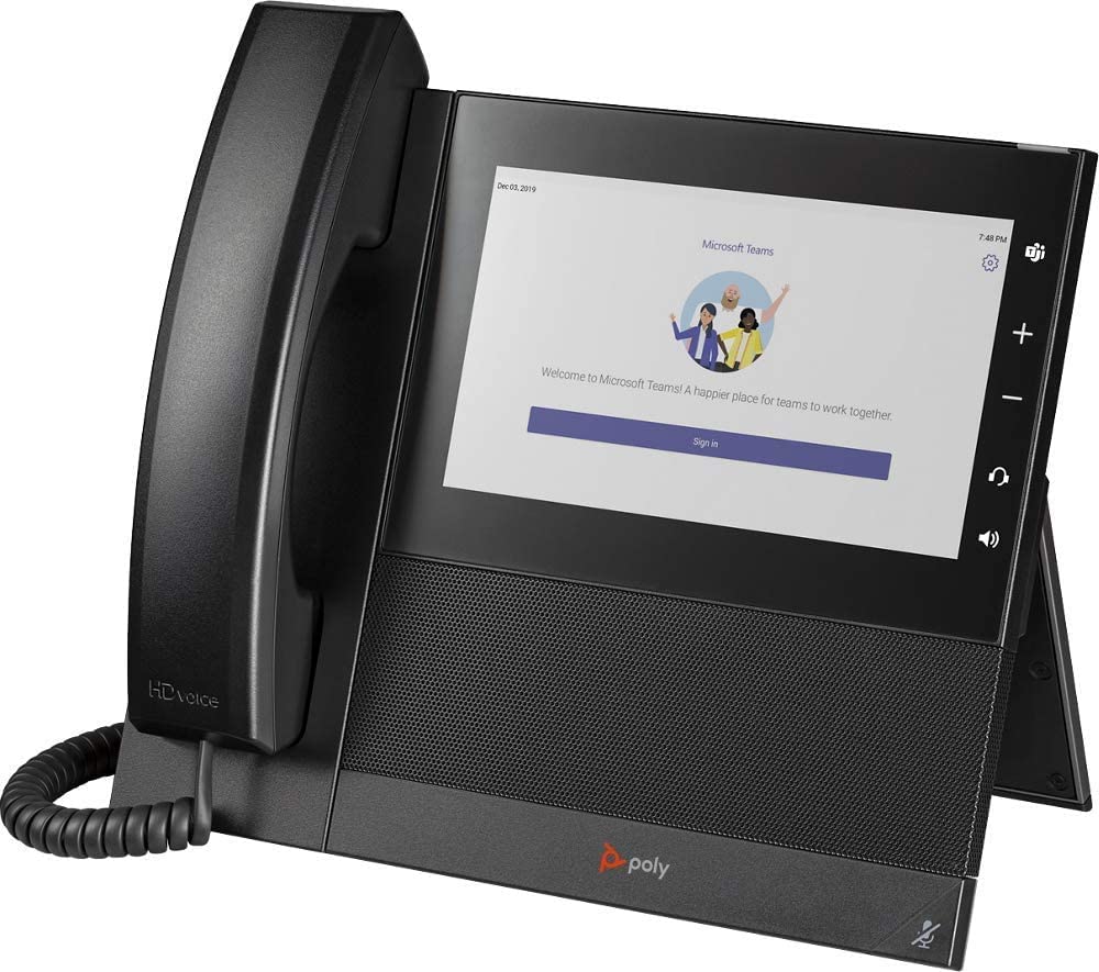 Polycom CCX 600 Business IP Phone with HD Voice - Premium Office Communication Device for Conference Calls & Remote Work