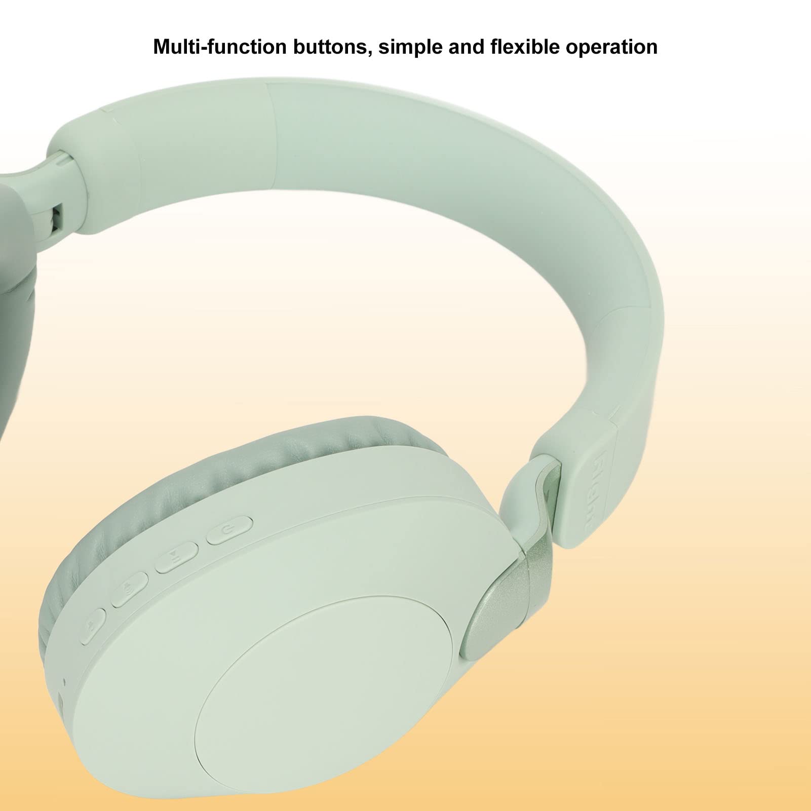 EIMSOAH Foldable 5.1 Stereo Gaming Headset with Microphone - Wired USB Type C Dual Mode Headphones for PC, Laptop, PS4, Xbox - Noise Cancelling Over-Ear Headphones for Gaming, Streaming, Online Classes (Green)