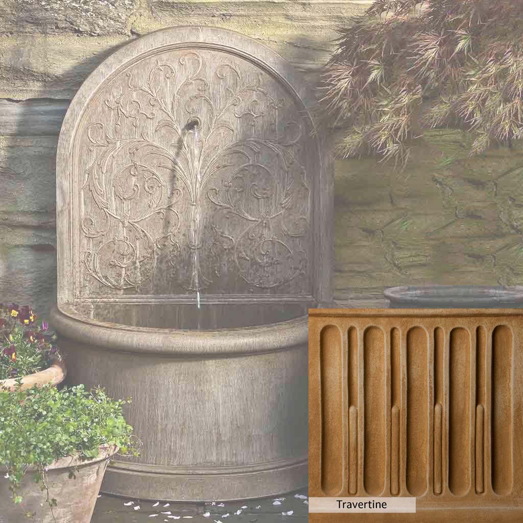 Campania International Corsini Outdoor Wall Fountain - Elegant Garden Water Feature for Patio, Yard & Landscape Decor