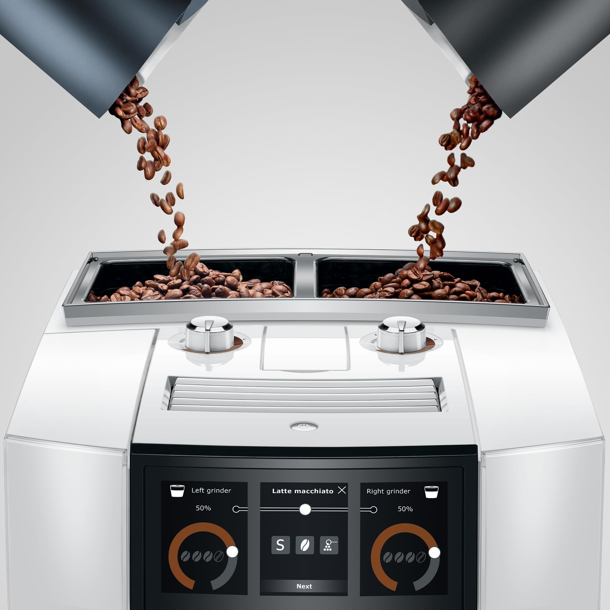 Jura J8 Twin Diamond White Automatic Coffee Machine - Premium Espresso & Coffee Maker for Home & Office - Perfect for Entertaining & Daily Brewing
