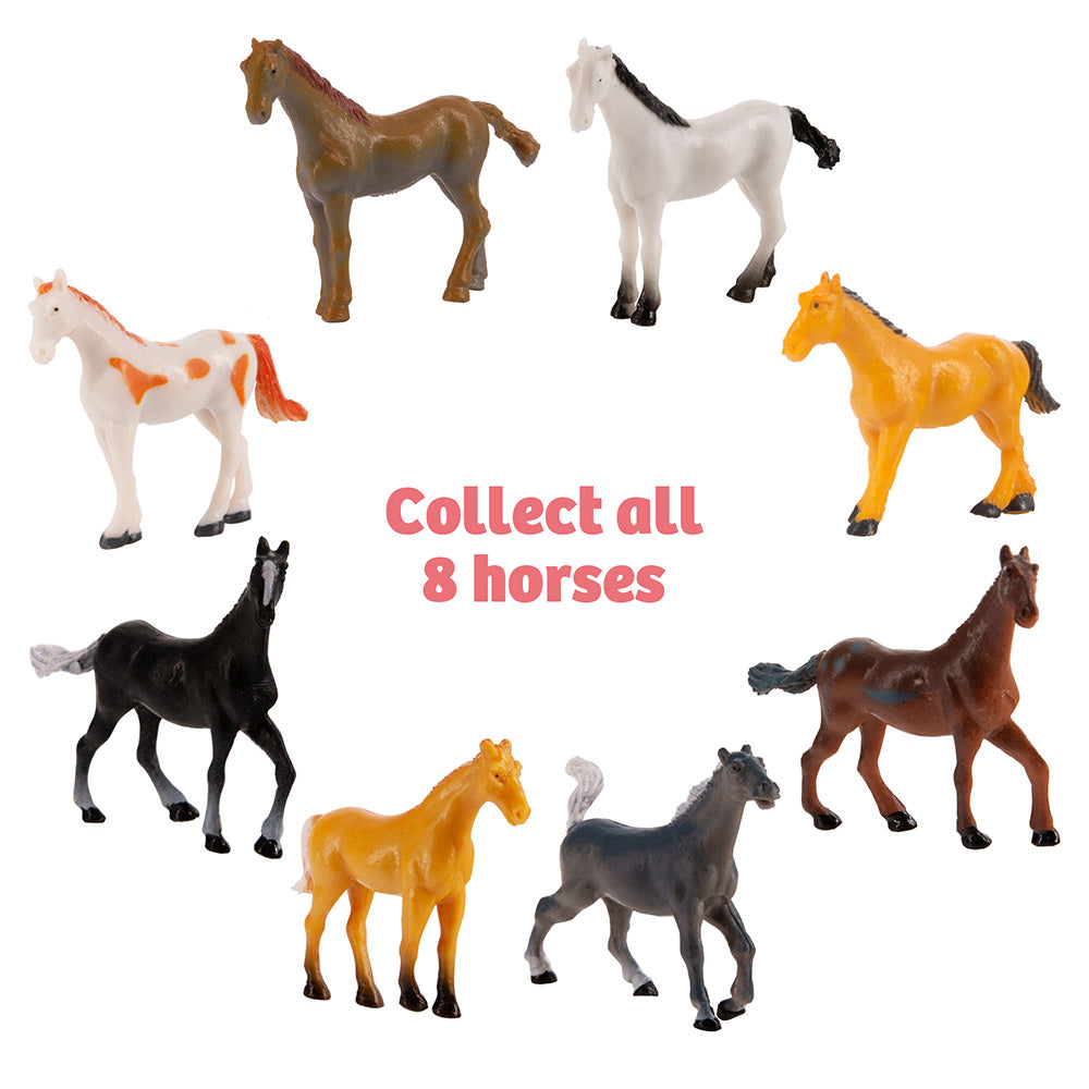 I Dig It! Horses 18 Piece Gift Set for Kids - Excavation Toy Kit with Mini Horse Figurines, Perfect for Birthday Parties & STEM Learning Activities