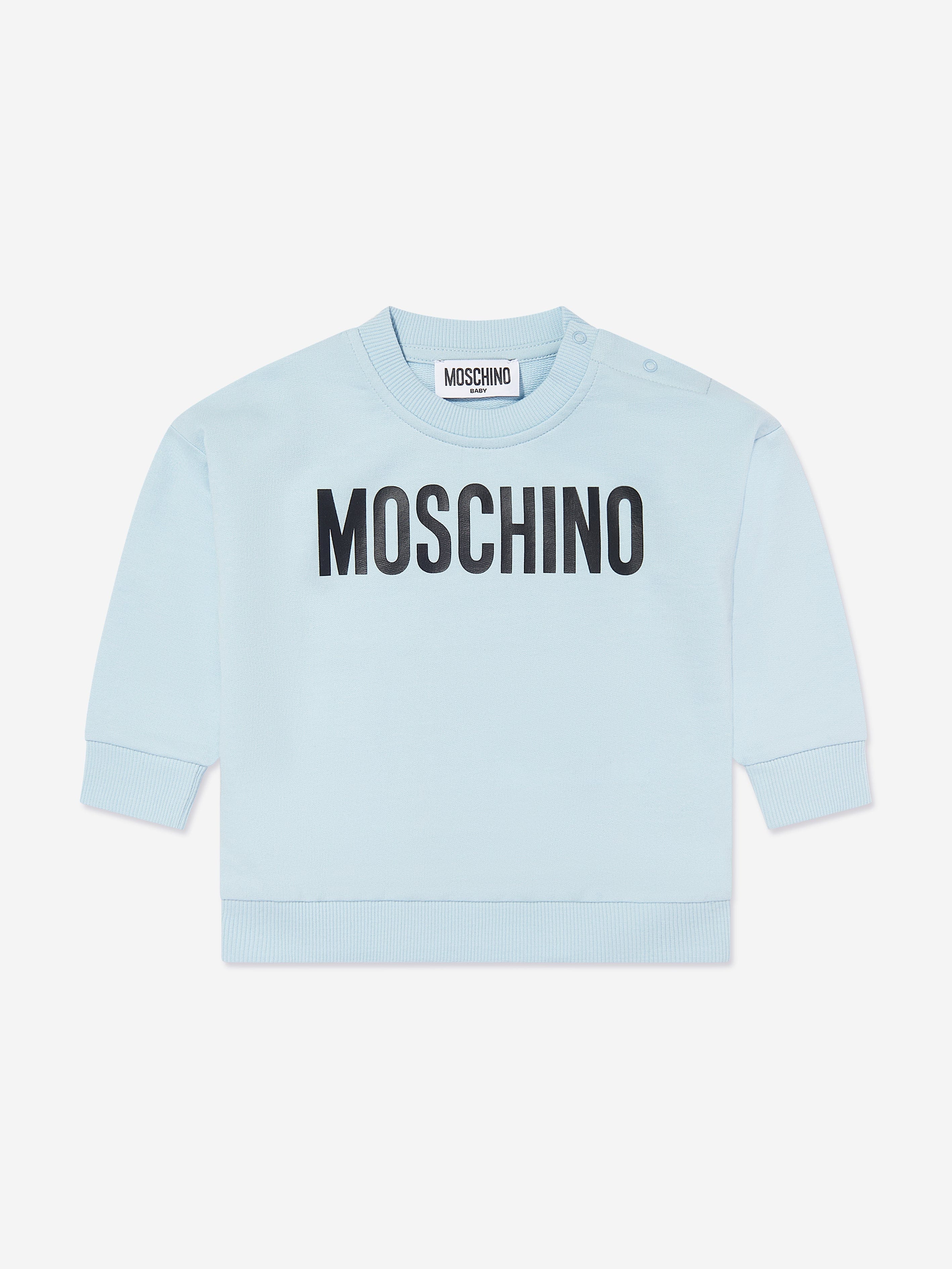 Stylish Blue Baby Logo Sweatshirt - Soft Cotton Pullover for Infants & Toddlers - Perfect for Playdates, Family Outings & Photo Shoots