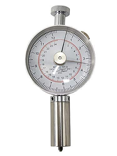 Premium GY-3 Fruit Hardness Tester Penetrometer - Dual Measuring Heads (0.5-12kg/cm² & 1-24kg/cm²) - Accurate Fruit Firmness Meter for Quality Control in Orchards, Farms, and Food Processing Labs