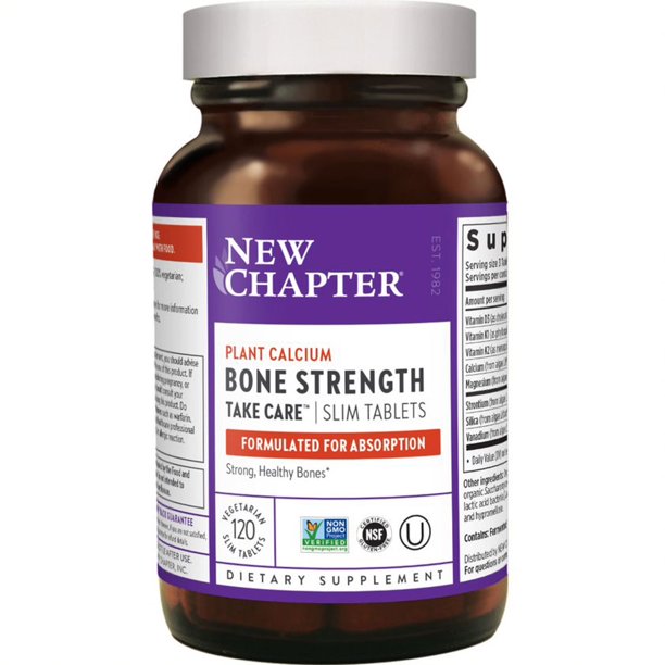 Bone Strength Take Care™ Slim Tablets 120 Count - Supports Joint Health & Bone Density for Active Lifestyles | Ideal for Seniors & Athletes