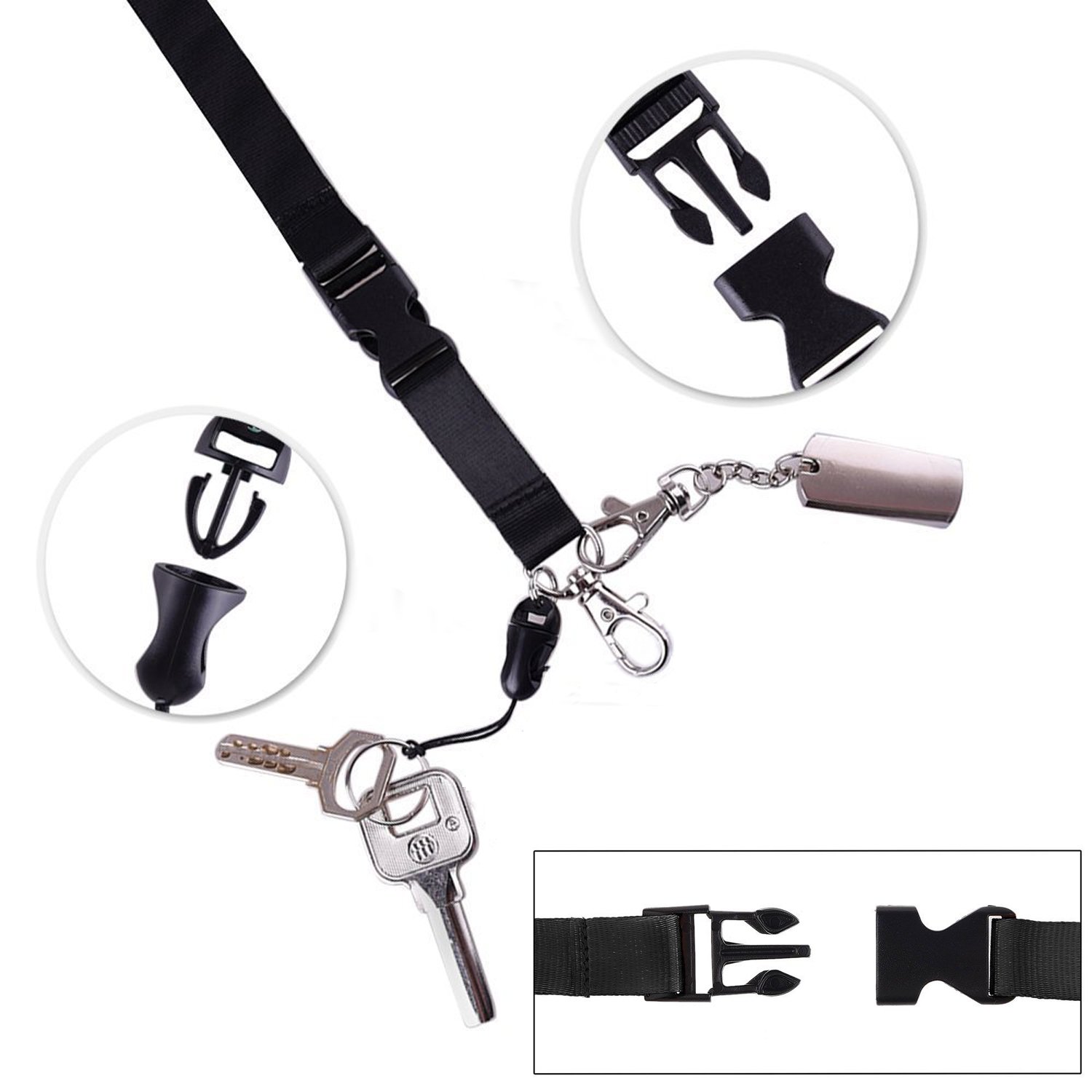 YOUOWO 5 Pack ID Lanyards with Badge Holder - Office, Cruise & Events