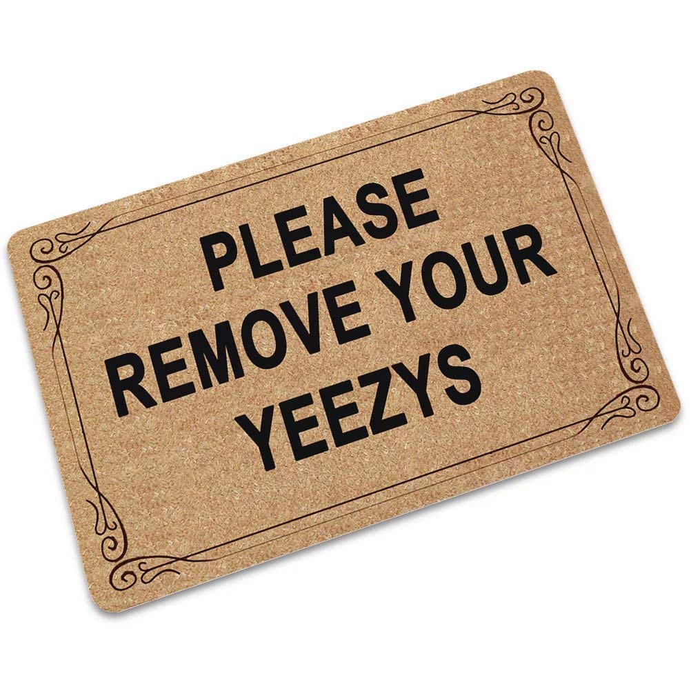 Super Absorbent Yeezys Doormat - Indoor Entryway Rug for High Traffic Areas | Non-Slip, Durable & Stylish for Home, Office & Gym Use