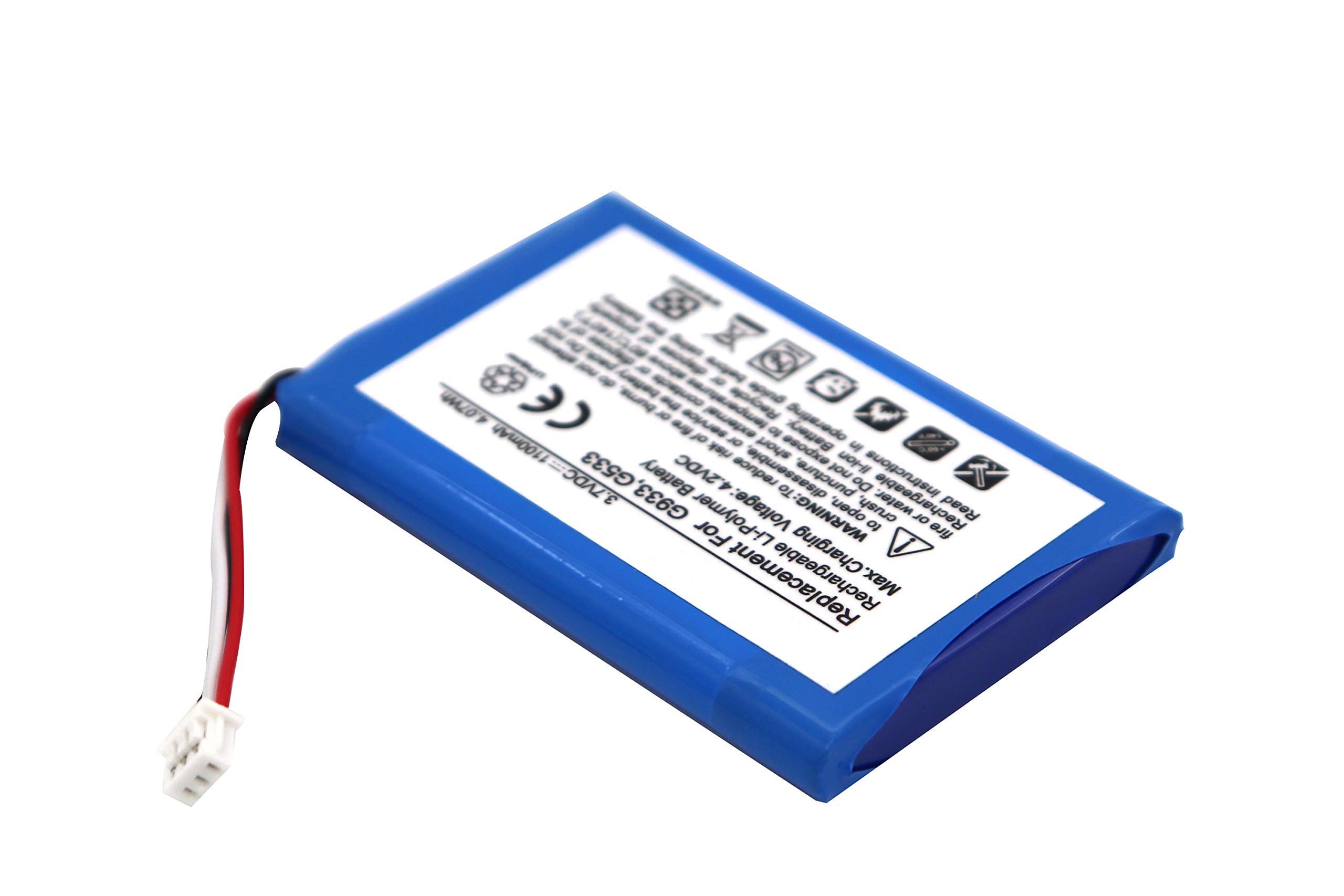 Original G933 Battery Replacement for Logitech G533 & G933 Artemis Spectrum Wireless Gaming Headset - Long-Lasting Power for PC, PS4, Xbox Gaming & Online Meetings