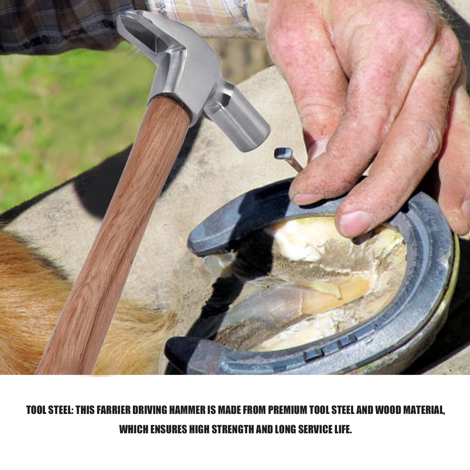Professional Farrier Hoof Grooming Tool - Atyhao Horseshoe Trim Pliers with Ergonomic Handle for Strong & Stable Horseshoe Pruning | Perfect for Farriers, Equestrians & Horse Care Professionals | Ideal for Horseshoes Trimming, Hoof Care & Stable Maintenance