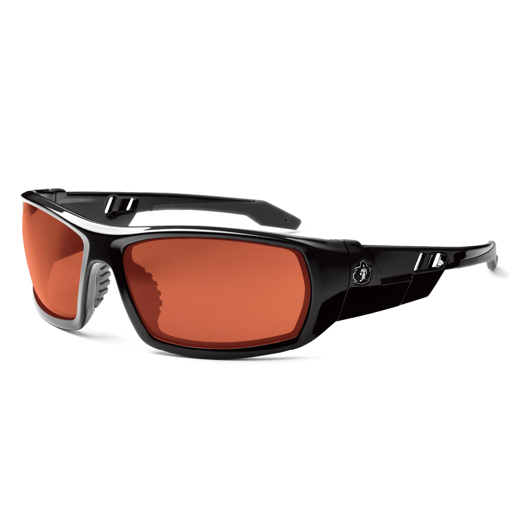 Ergodyne Skullerz Odin Safety Glasses - ANSI Z87.1 Certified, Anti-Fog, UV Protection for Construction, Woodworking & Outdoor Work