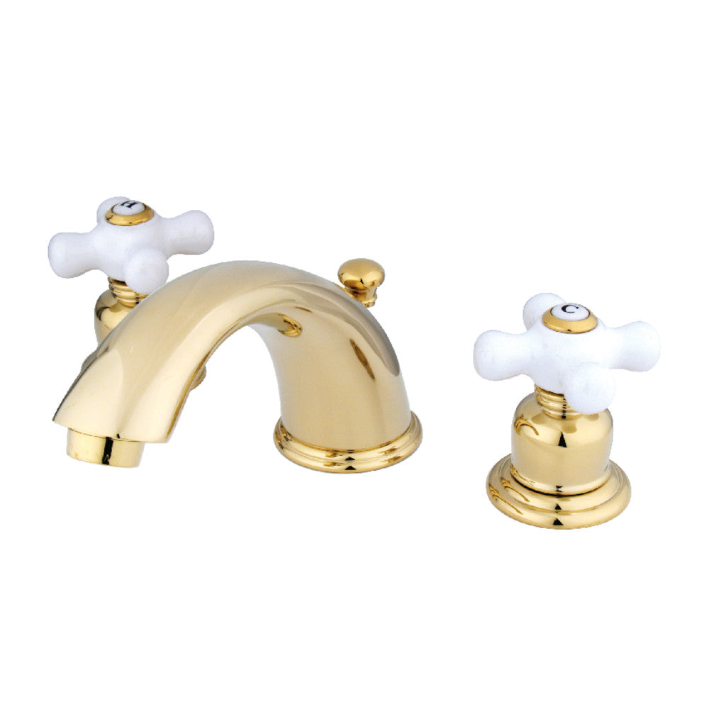 Kingston Brass GKB965PX Widespread Bathroom Faucet - 8 Inch Centerset, Oil Rubbed Bronze Finish, High Arc Spout - Perfect for Modern Bathroom Vanities and Sinks