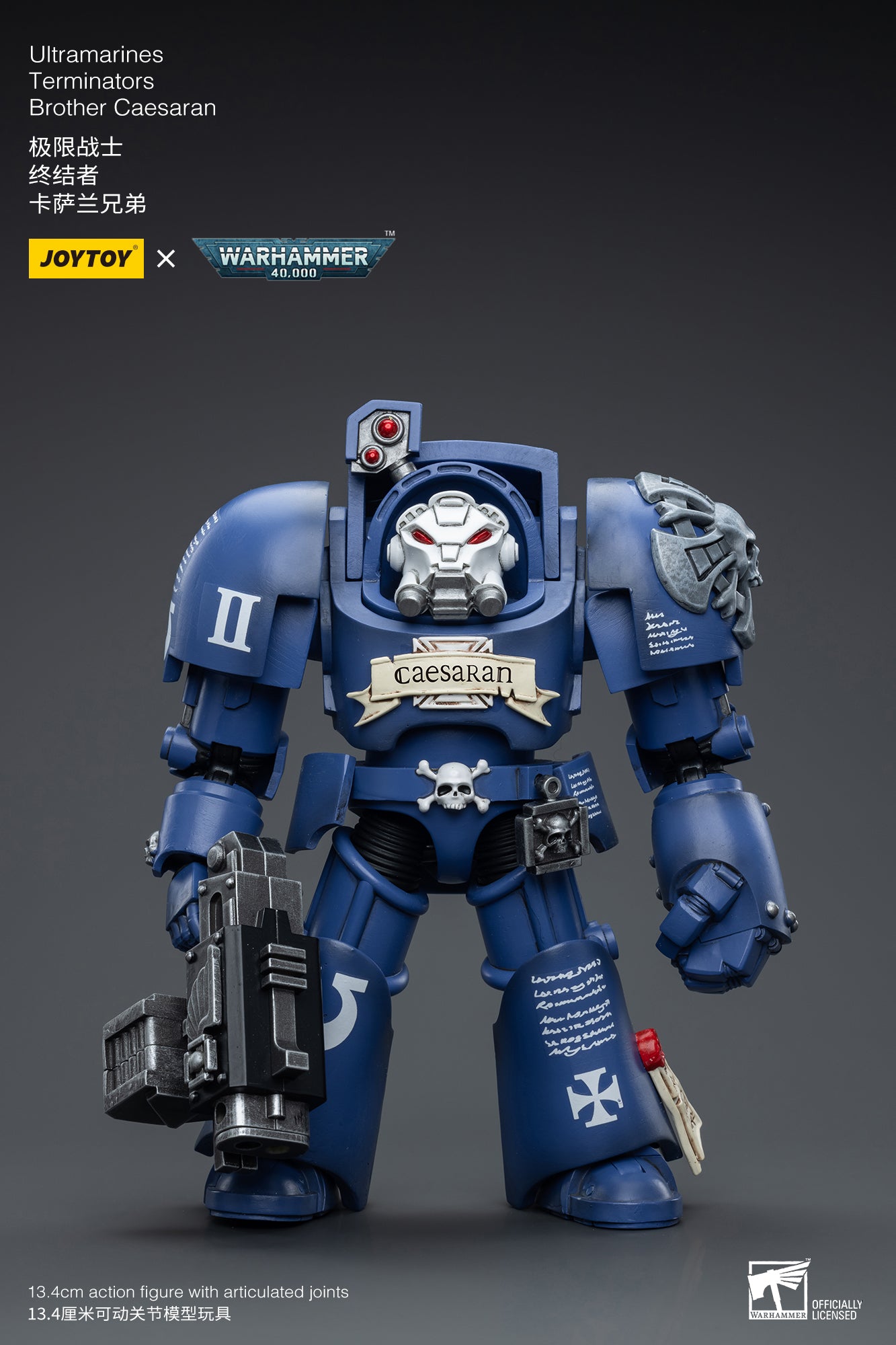 1/18 JOYTOY Warhammer 40K Ultramarines Terminators Action Figure - Collectible Miniature for Tabletop Gaming & Display