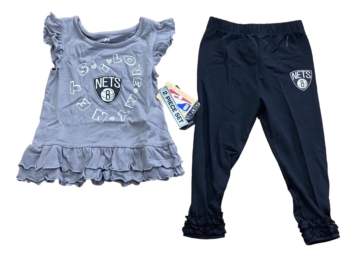 Brooklyn Nets Toddler 2-Piece Outfit Set - NBA Basketball Team Apparel for Boys & Girls - Perfect for Game Day, Playdates & Casual Wear