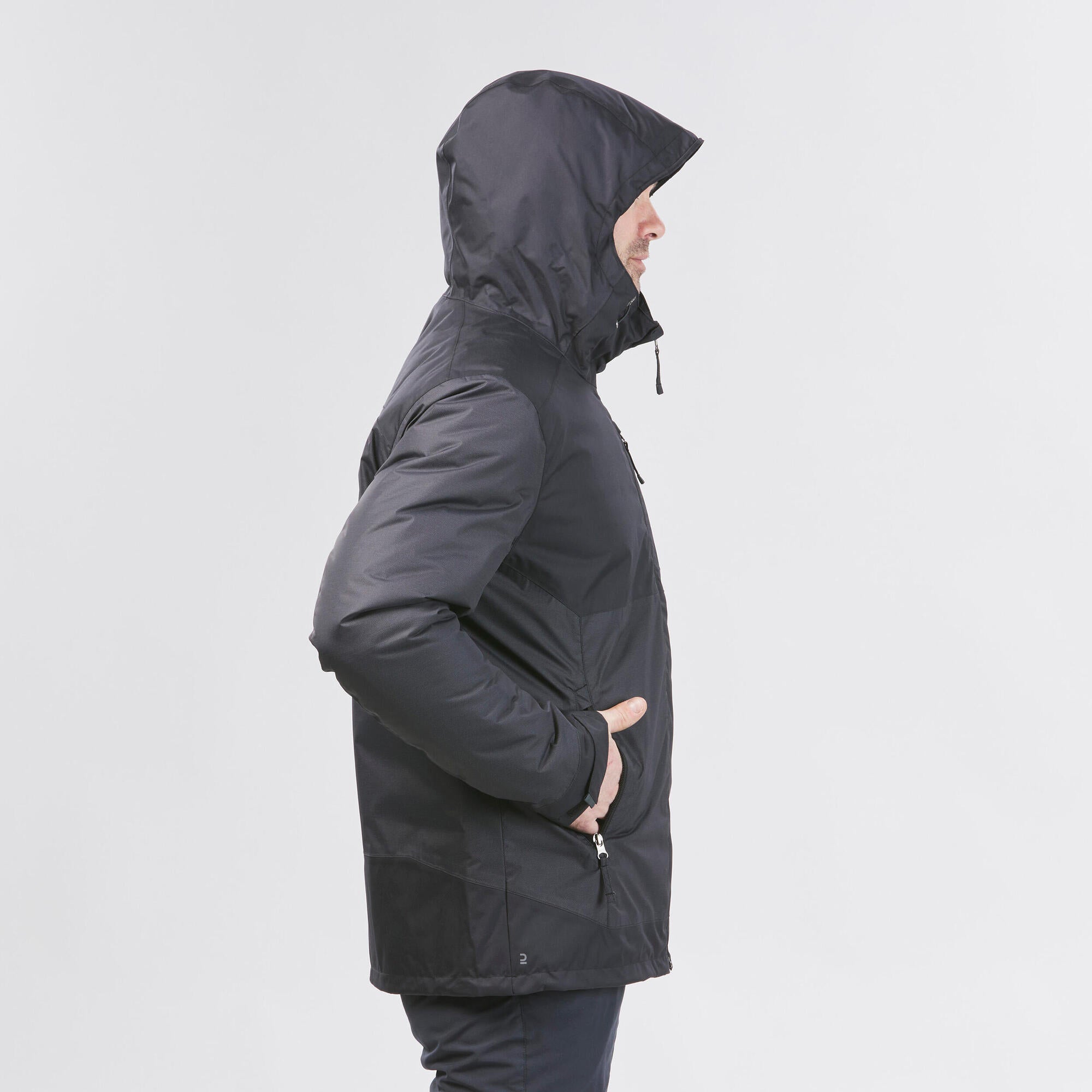 Quechua SH500 Men's Waterproof Winter Hiking Jacket for Cold Weather -14°F | Outdoor Activities, Snow Trekking & Winter Camping