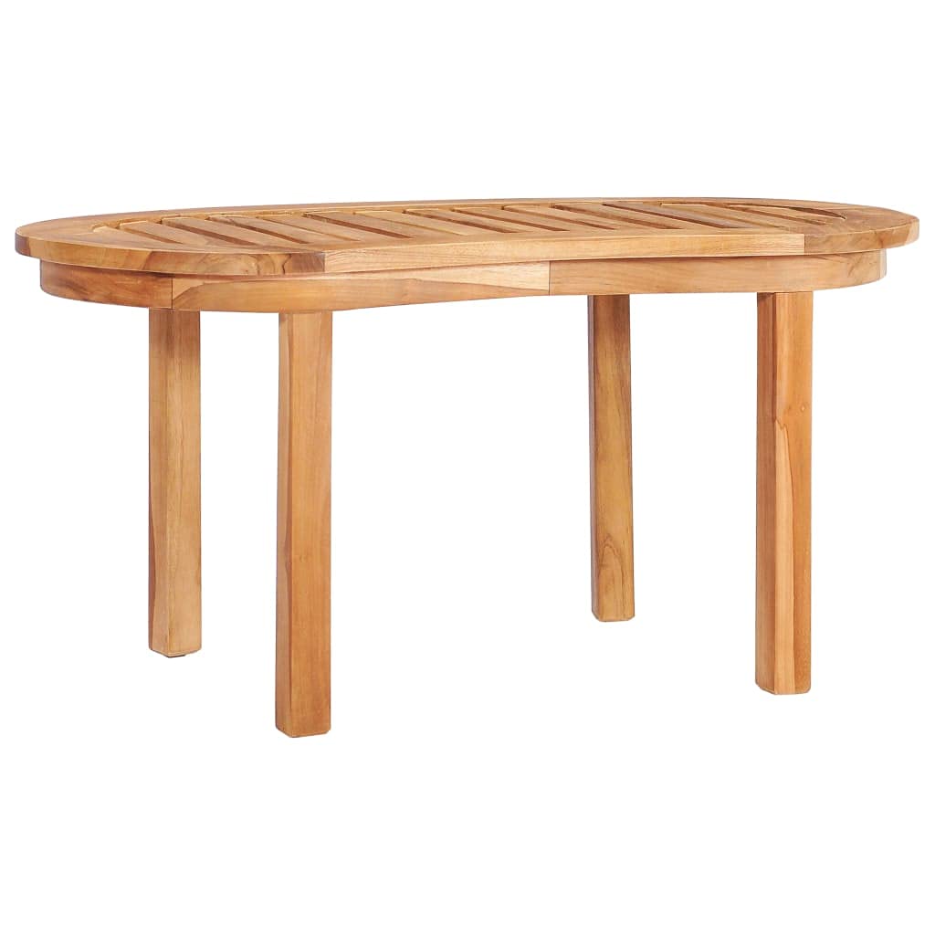 Rustic Solid Teak Wood Coffee Table - 35.4