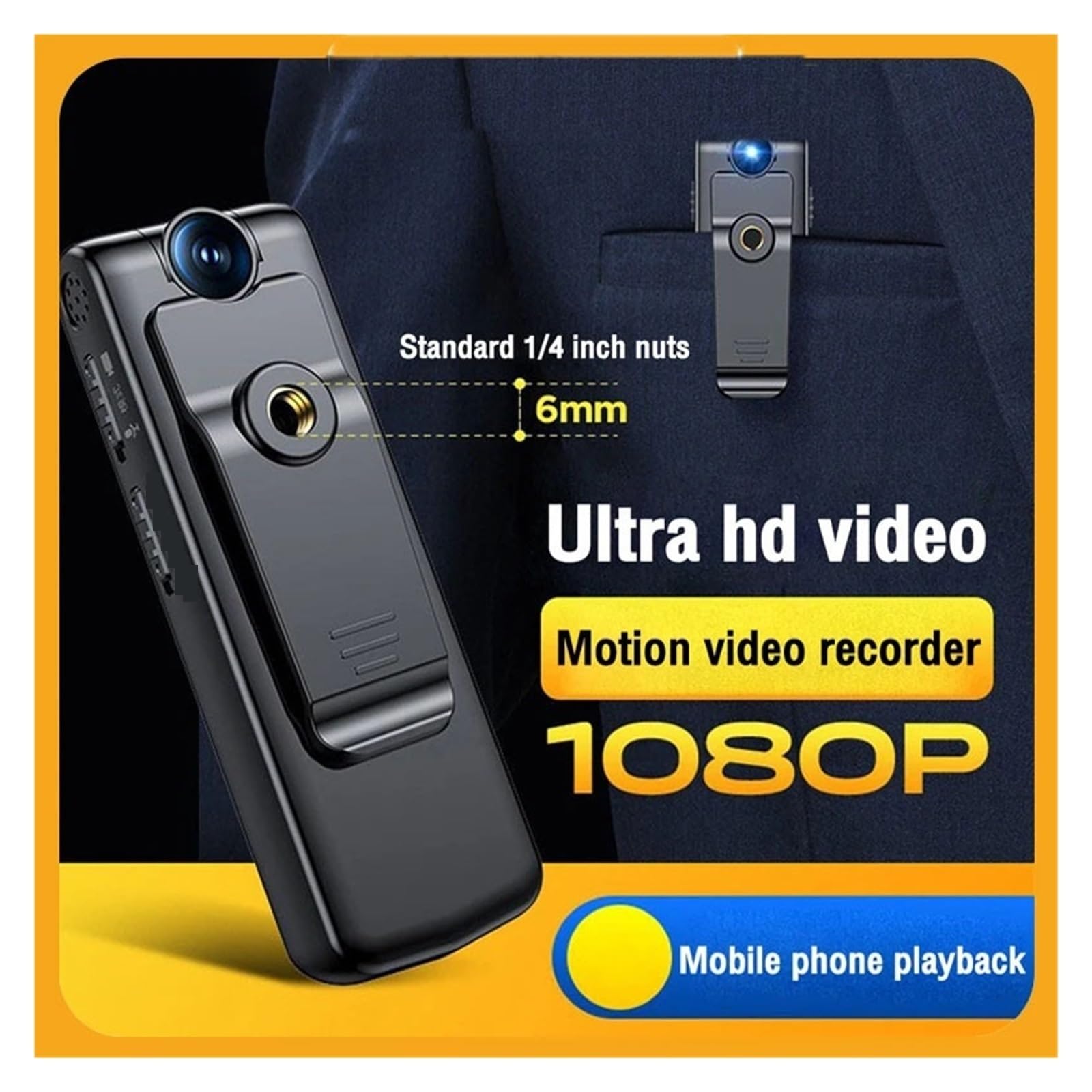 **C700 Action Camera - 1080P HD Mini Rotating Dash Cam with Video, Audio & Voice Recorder for Sports, Bicycle, Motorcycle - Includes 64GB Card (Ideal for Cycling, Vlogging & Adventure Recording)**