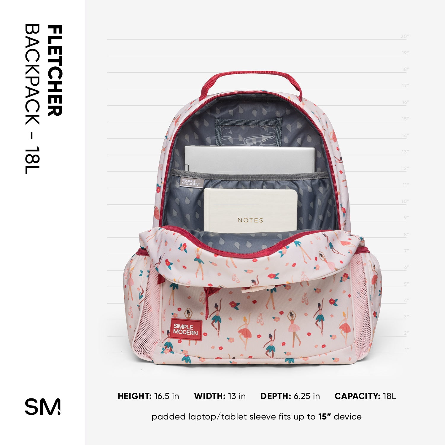 Fletcher Kids' Backpack Large - Durable School Backpack for Boys & Girls - Spacious Bookbag for Elementary & Middle School Students - Perfect for School, Travel & Daily Use