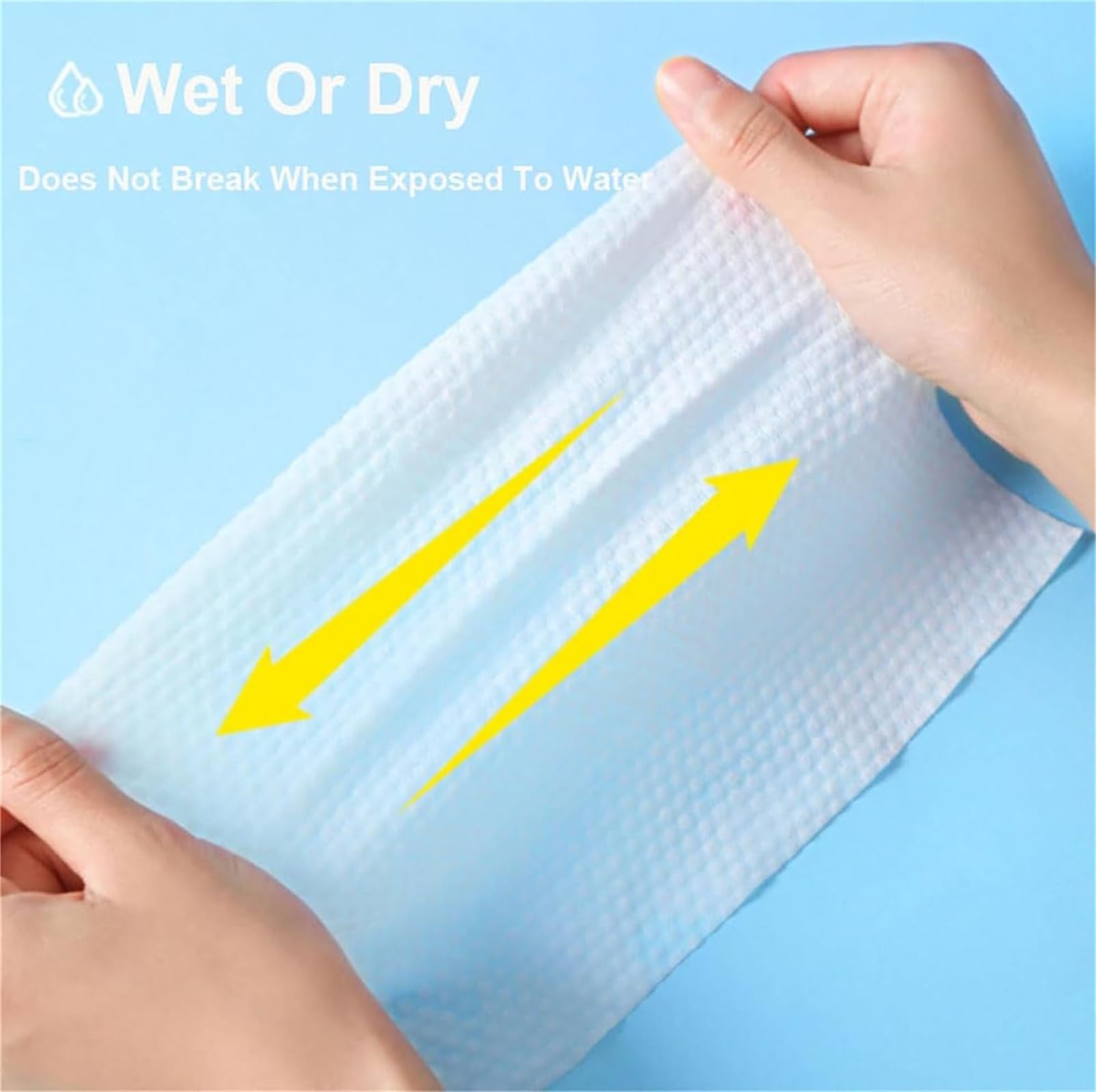 Slobrew Disposable Face Towels - 50 Count Super Absorbent Paper Towels for Daily Facial Care | Extra Thick & Ultra Soft | Multi-Purpose Dry & Wet Use (2 Pack) - Perfect for Skincare, Makeup Removal, Baby Wipes & Travel Essentials