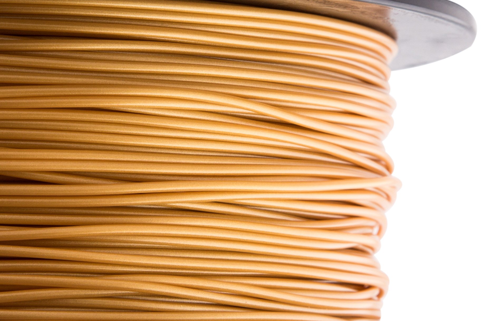 HATCHBOX PETG 3D Printer Filament - 1.75mm, 1kg Spool, Gold Color, High Precision +/-0.03mm for Smooth 3D Printing - Perfect for Cosplay Props, Functional Parts & DIY Projects