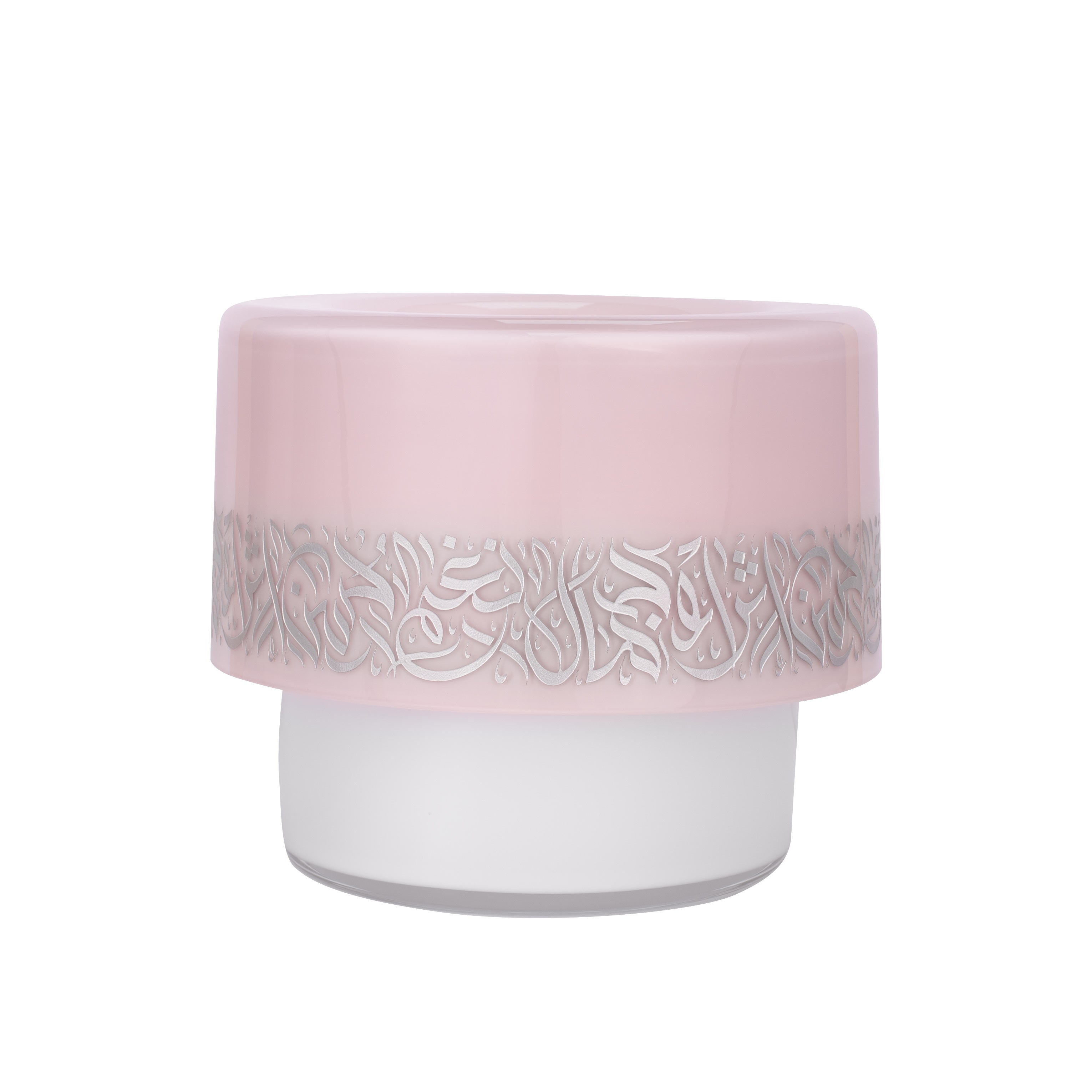 Dimlaj Nagham Vase - Elegant Silver & Pink Home Decor for Living Room, Dining Table, Wedding Centerpiece, and Gift Idea