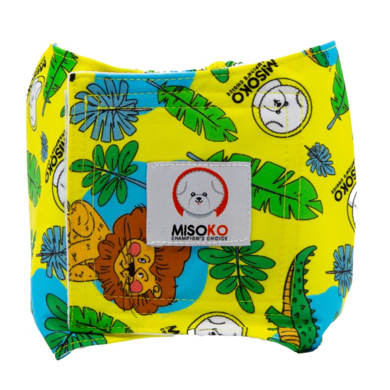 Misoko Washable Dog Diapers for Male Dogs - 3 Pack Reusable Pet Diapers for Incontinence, Training & Travel - Perfect for Holidays, Home & Outdoor Use