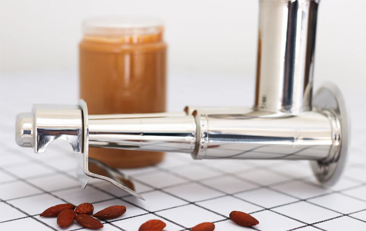 Angel ® Nut Butter Attachment for KitchenAid Mixers - Make Homemade Almond, Peanut & Cashew Butter - Perfect for Smoothies, Baking & Healthy Snacks