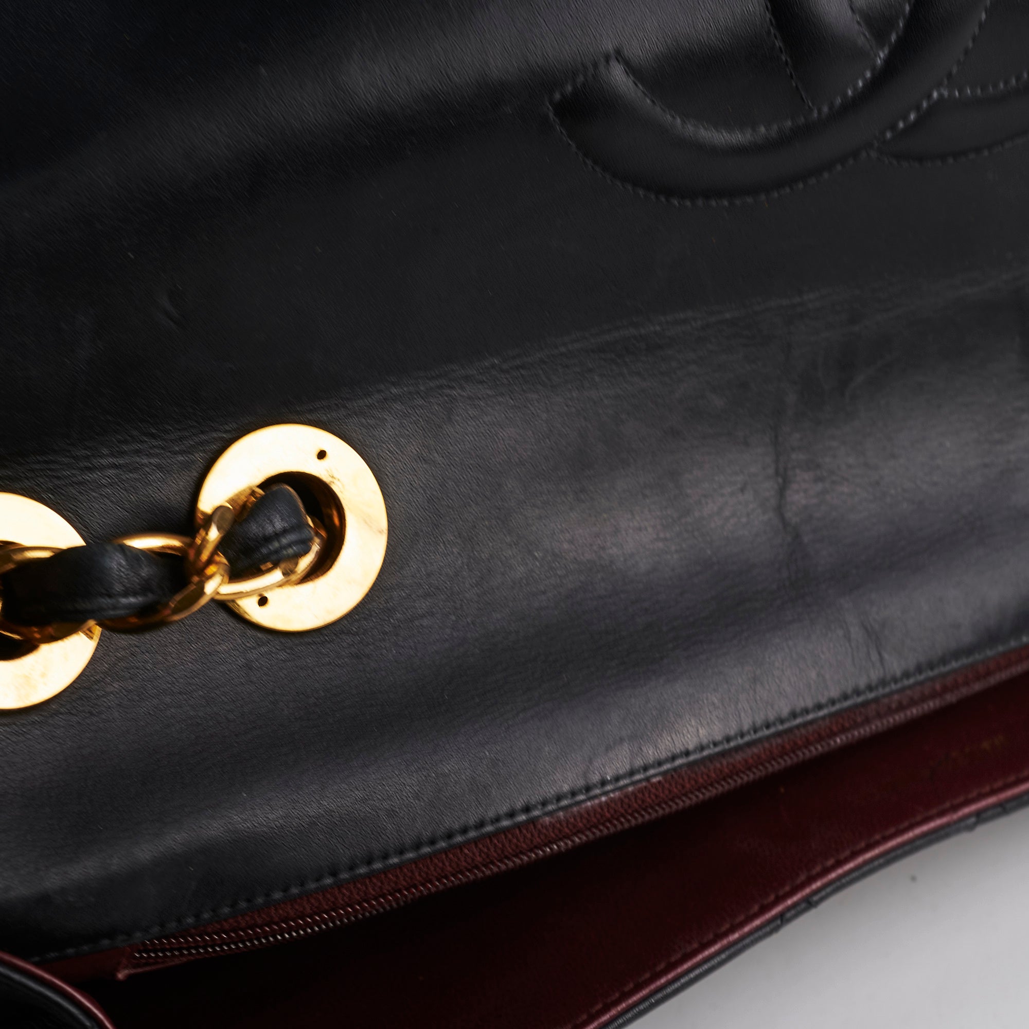 Vintage Chanel Maxi Jumbo Black Leather Flap Bag - Classic Luxury Handbag for Women, Perfect for Evening Parties, Date Nights & Special Occasions